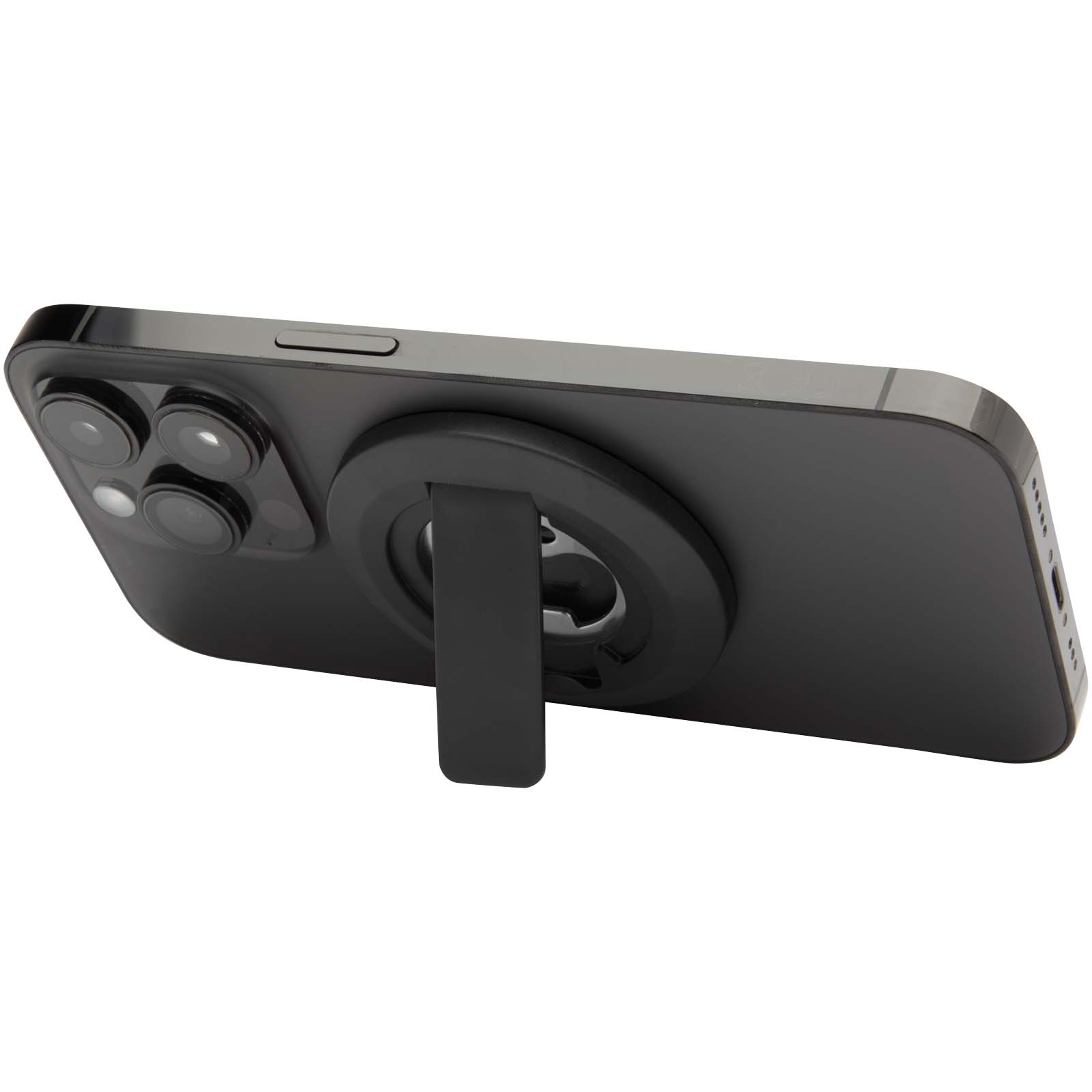 Ain Magnetische Smartphonehalterung  aus recyceltem Kunststoff mit Flaschenöffner schwarz