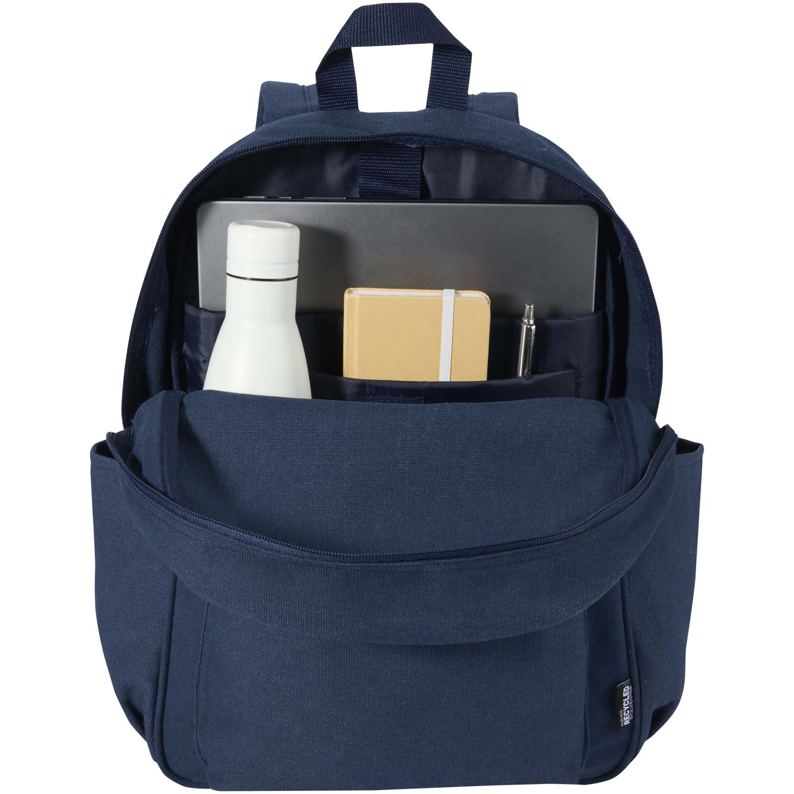 Recanvas 15,6” GRS recycelter City-Rucksack 16L navy