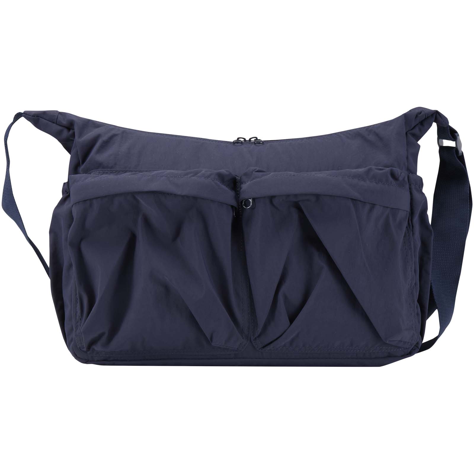 Calli 13" GRS Laptop Umhängetasche aus recyceltem Nylon navy