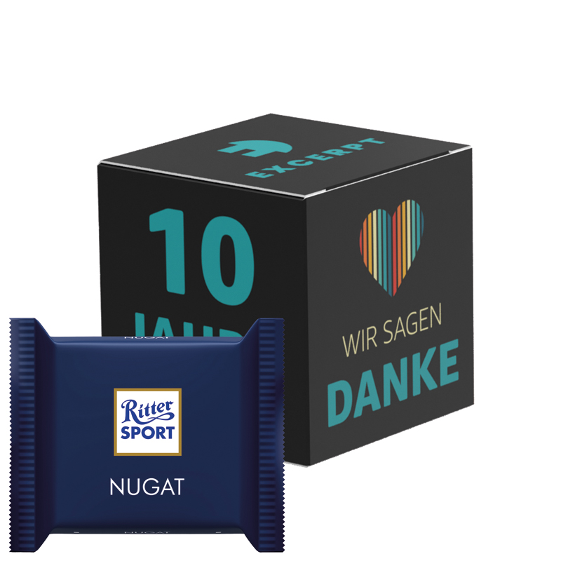 Werbewürfel, Ritter SPORT mini Joghurt