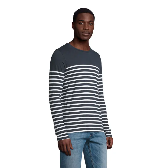 Herren-Langarm-T-Shirt Matelot