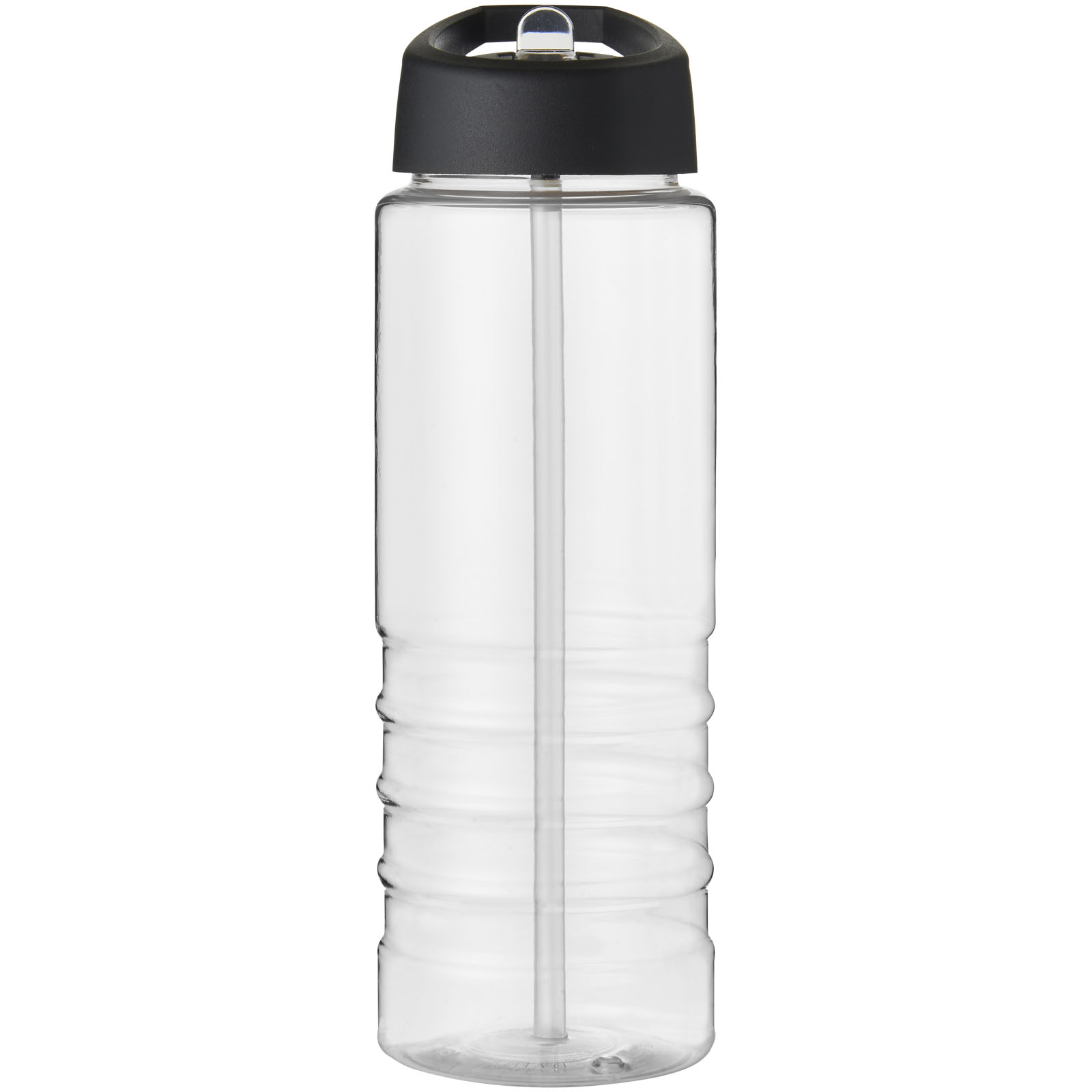 H2O Active® Treble 750 ml Sportflasche mit Ausgussdeckel transparent, schwarz