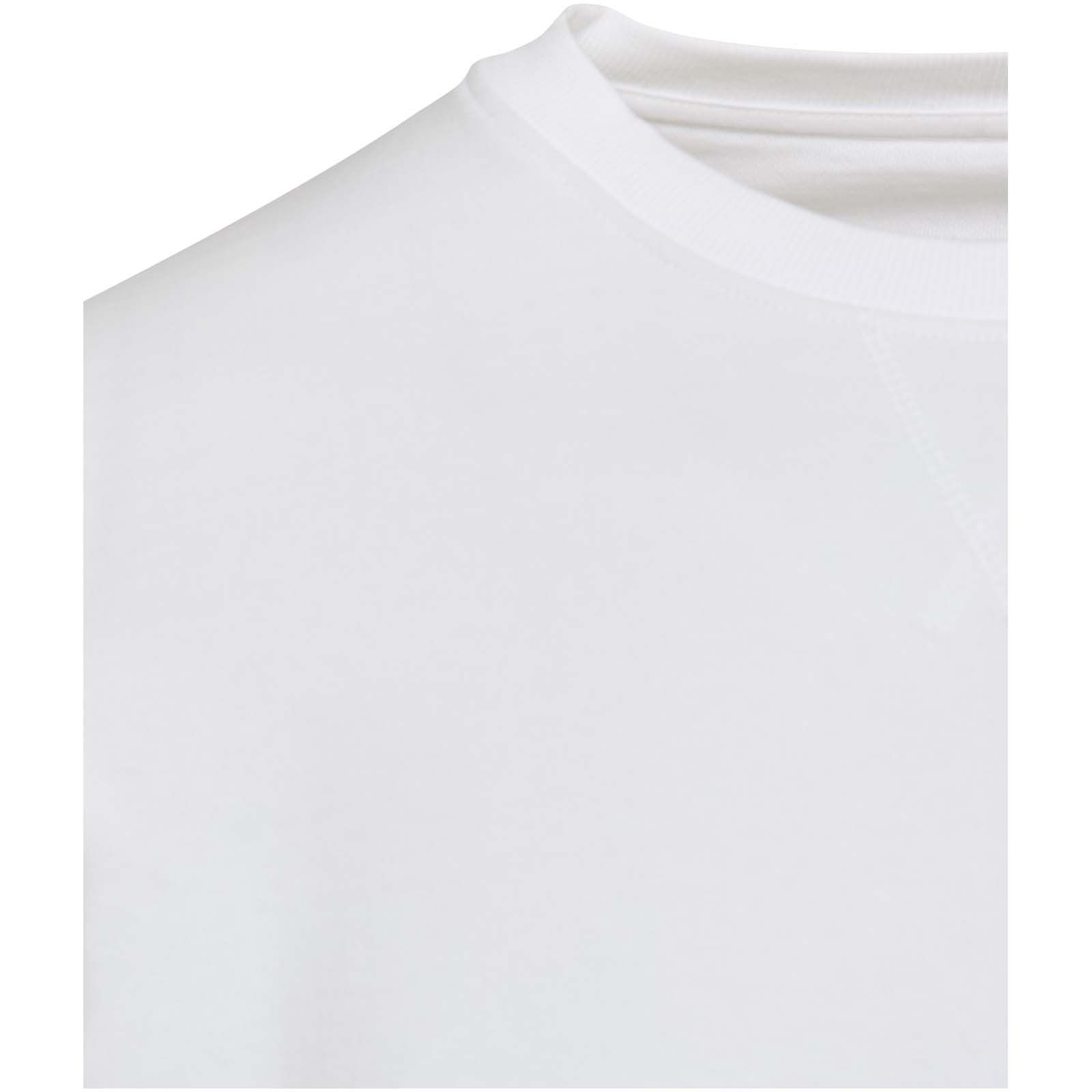 Jasper 280 g/m² Pullover mit Rundhalsausschnitt aus recycelter Bio Baumwolle (OCS), unisex weiss