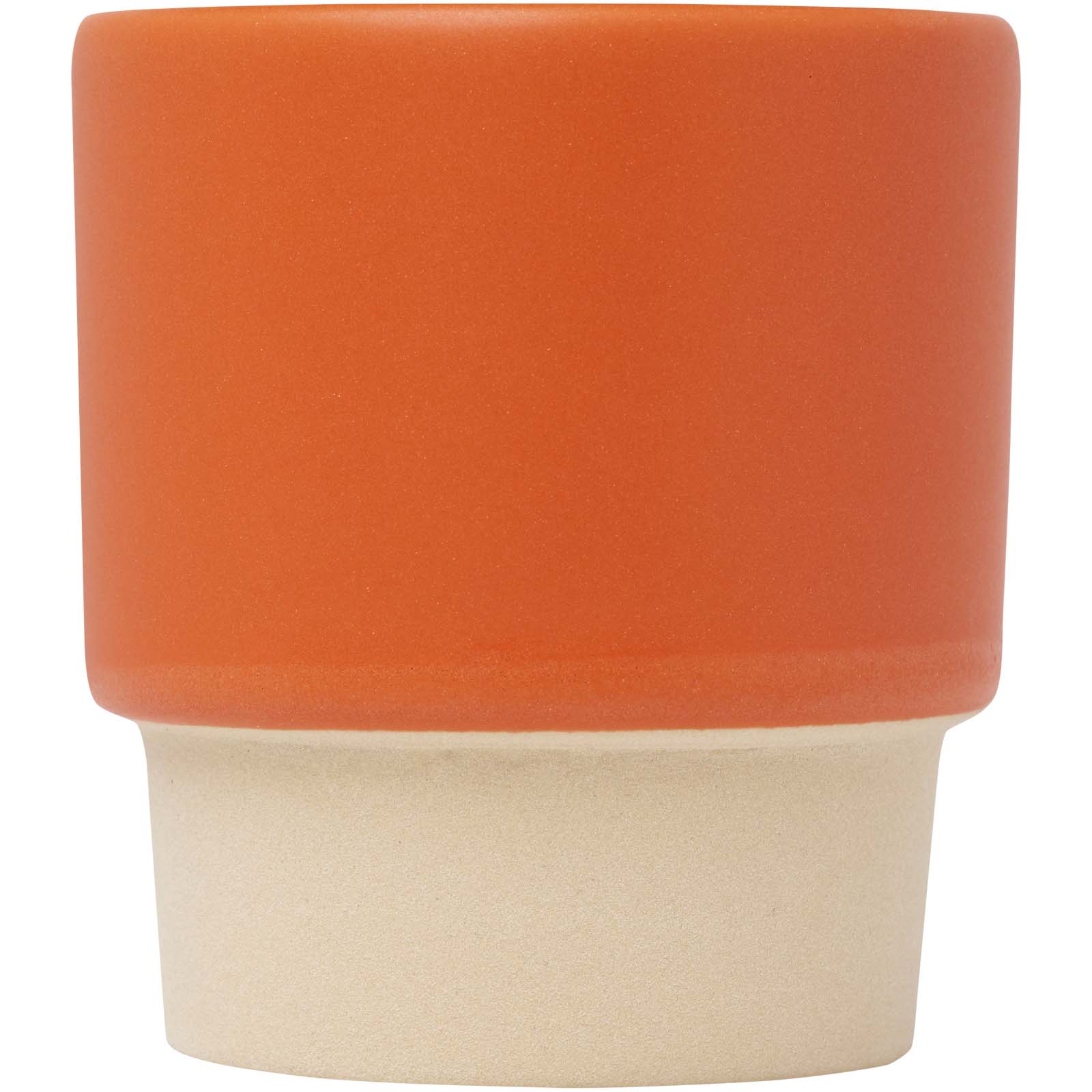 Olympia 130 ml stapelbarer Expresso Becher mit Tonboden orange