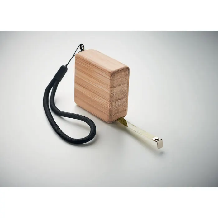 Maßband Bambus 1m