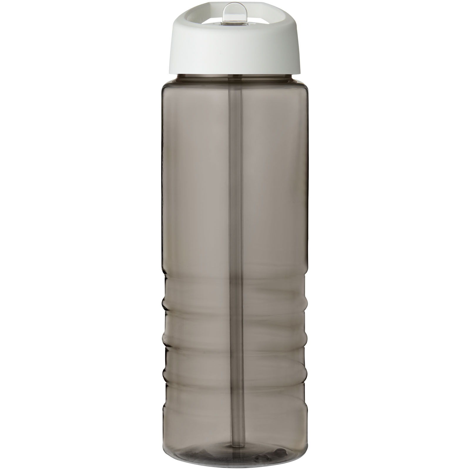 H2O Active® Eco Treble 750 ml Sportflasche mit Stülpdeckel kohle, weiss