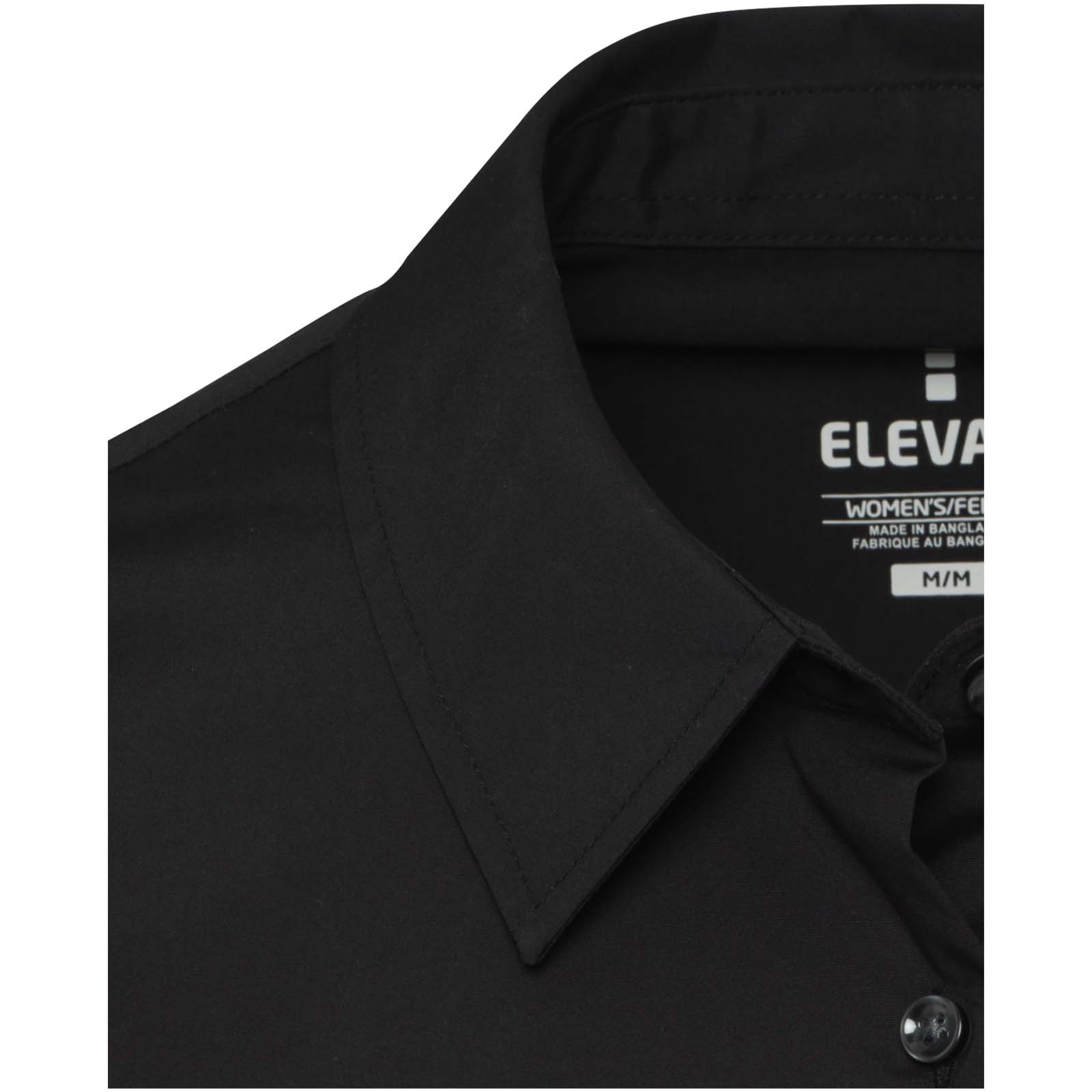 Carnelian 133 g/m² Popeline Bluse schwarz
