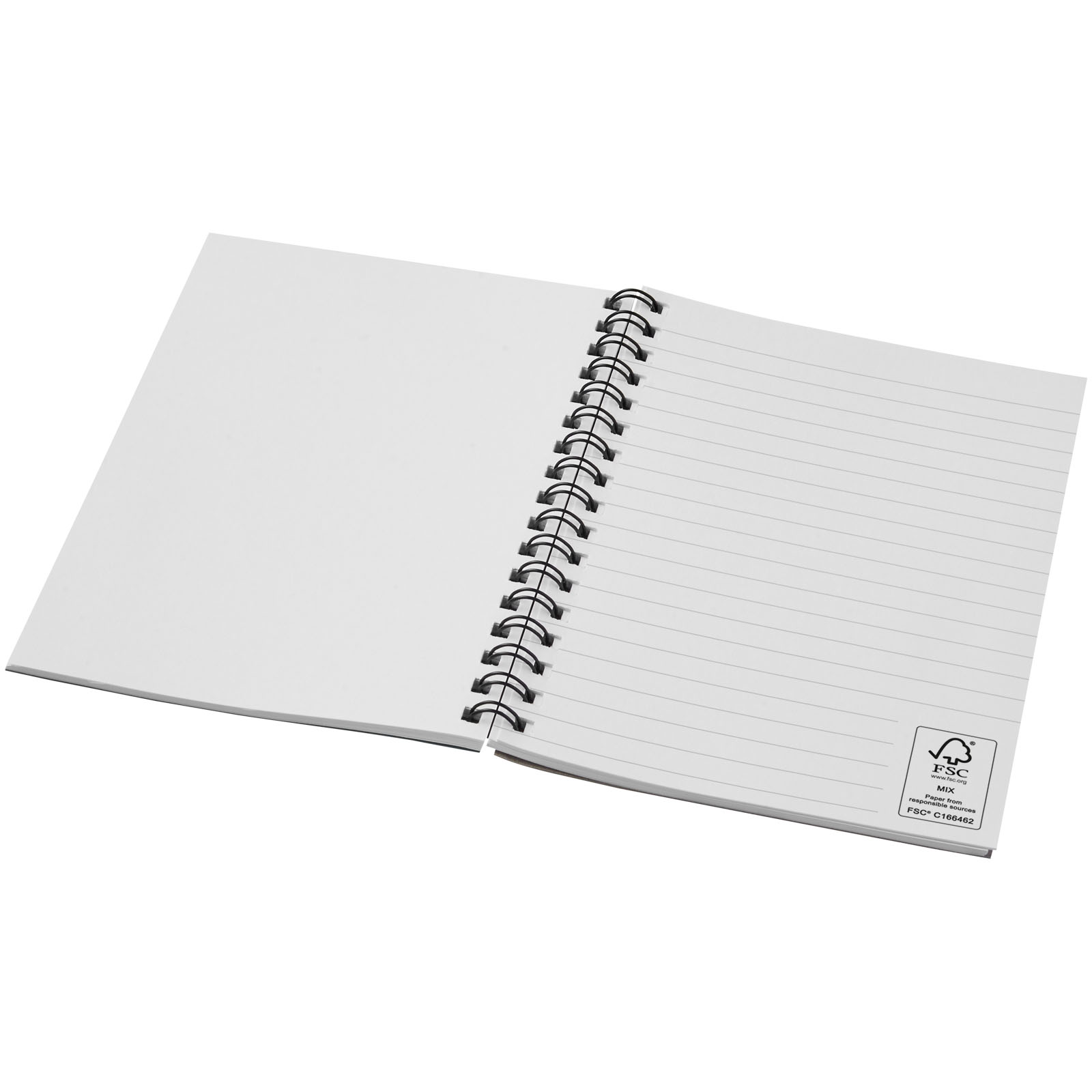 Desk-Mate® A6 farbiges Notizbuch mit Spiralbindung heather grün