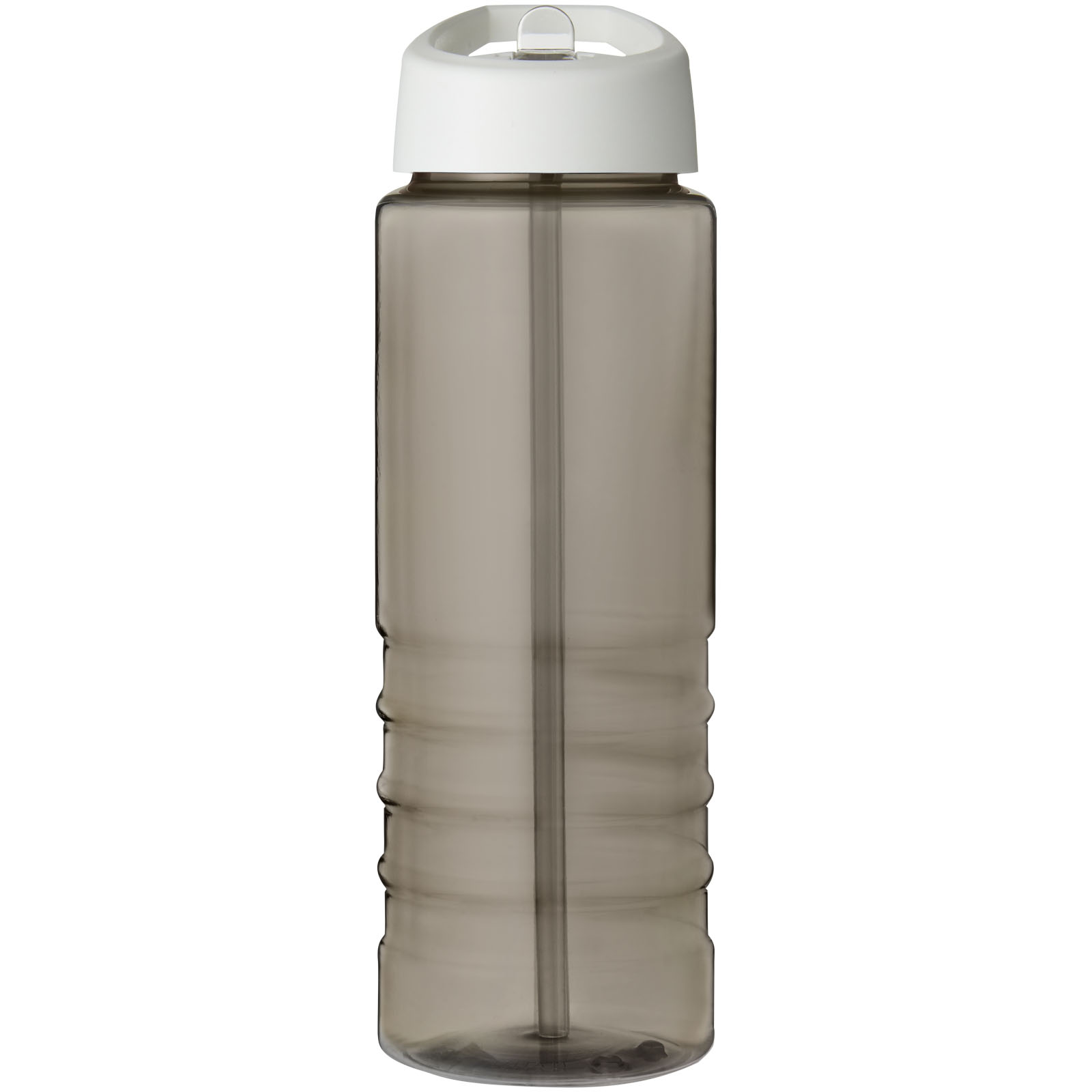 H2O Active® Treble 750 ml Sportflasche mit Ausgussdeckel kohle, weiss