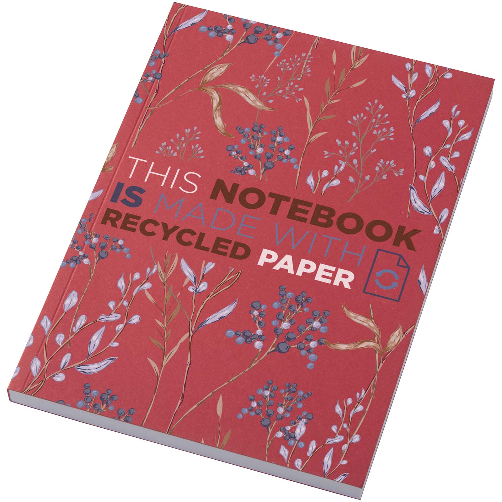 Novella Austen Colours A5 Softcover Notizbuch aus Recyclingmaterial – 100 Blatt rot