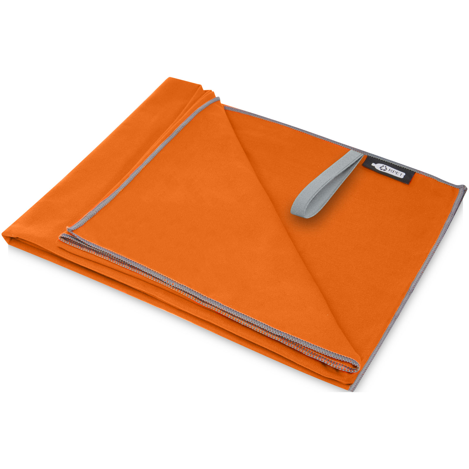 Pieter ultraleichtes und schnell trocknendes Handtuch aus rPET 130 x 80 cm orange