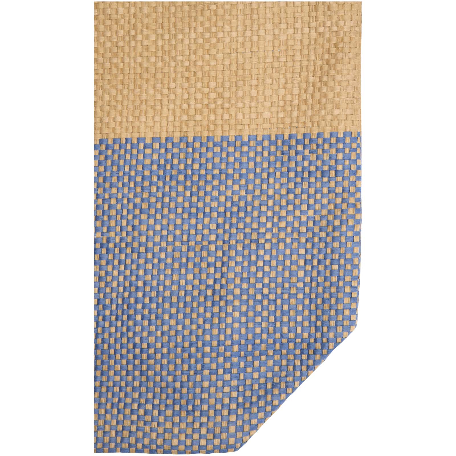 Rhythm große Strohpapier Tragetasche mit Reißverschluss, 21 l Ozeanblau