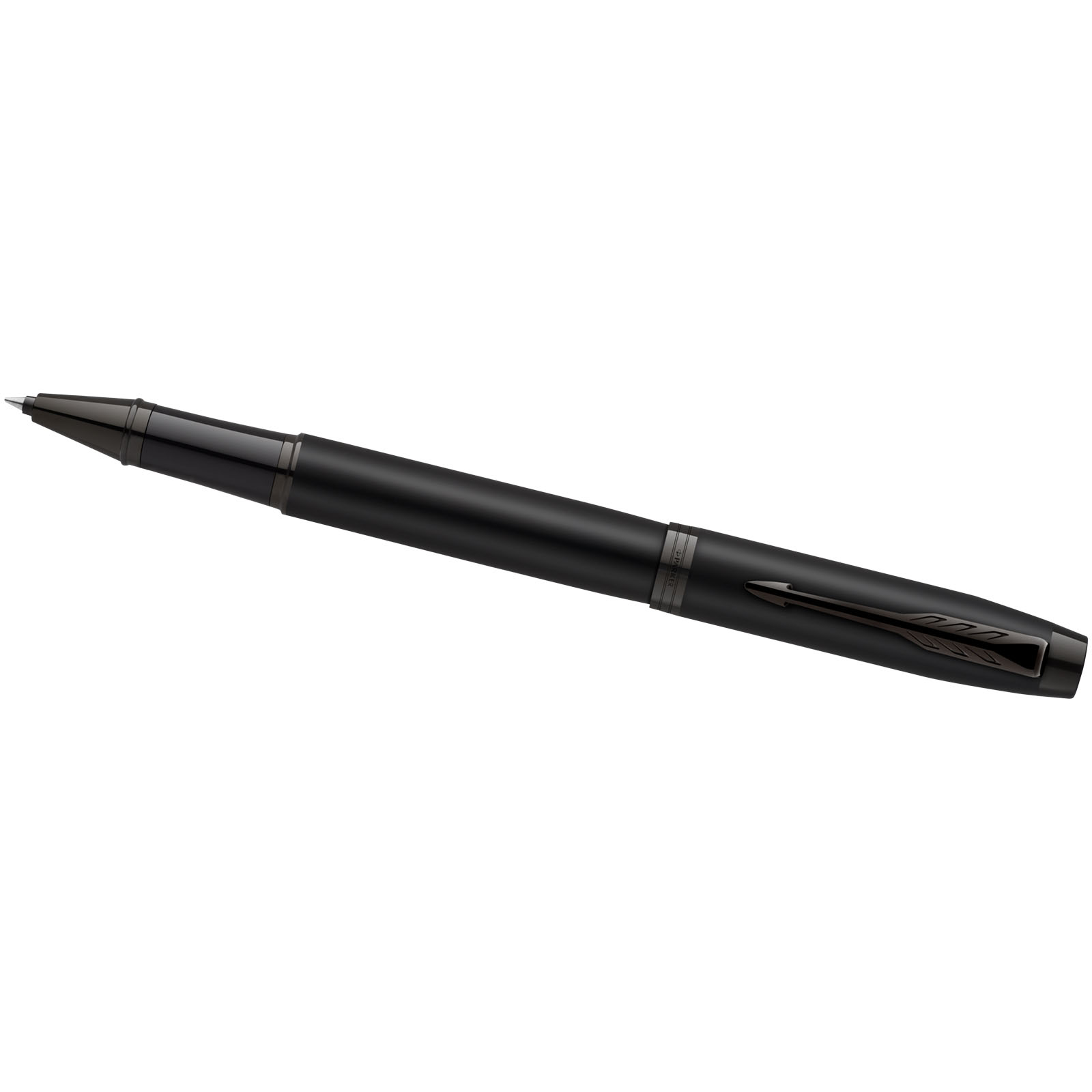 Parker IM achromatisches Kugelschreiber und Tintenroller Set mit Präsentbox (schwarze/blaue Mine) schwarz