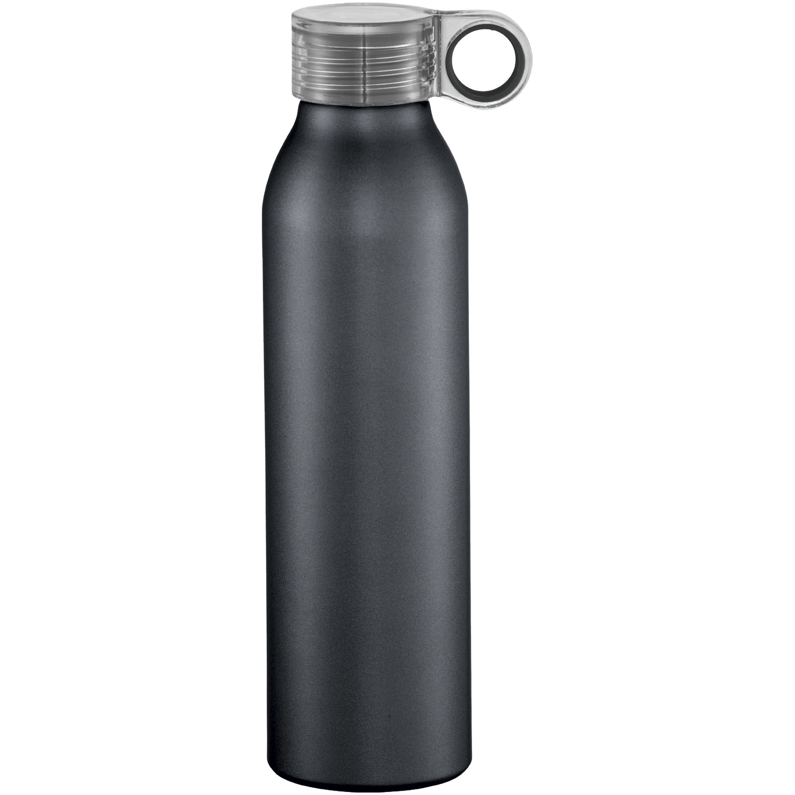 Grom 650 ml Aluminium Sportflasche schwarz