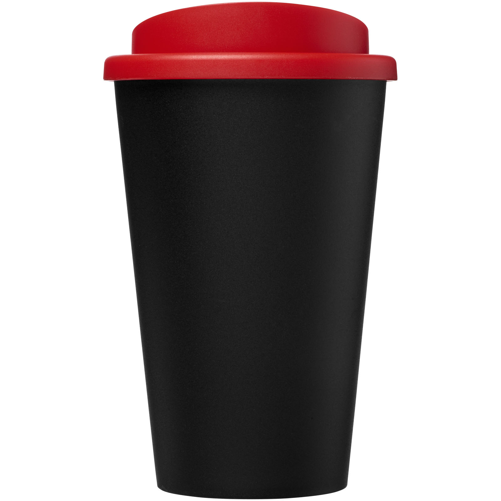 Americano® Eco 350 ml recycelter Becher schwarz, rot