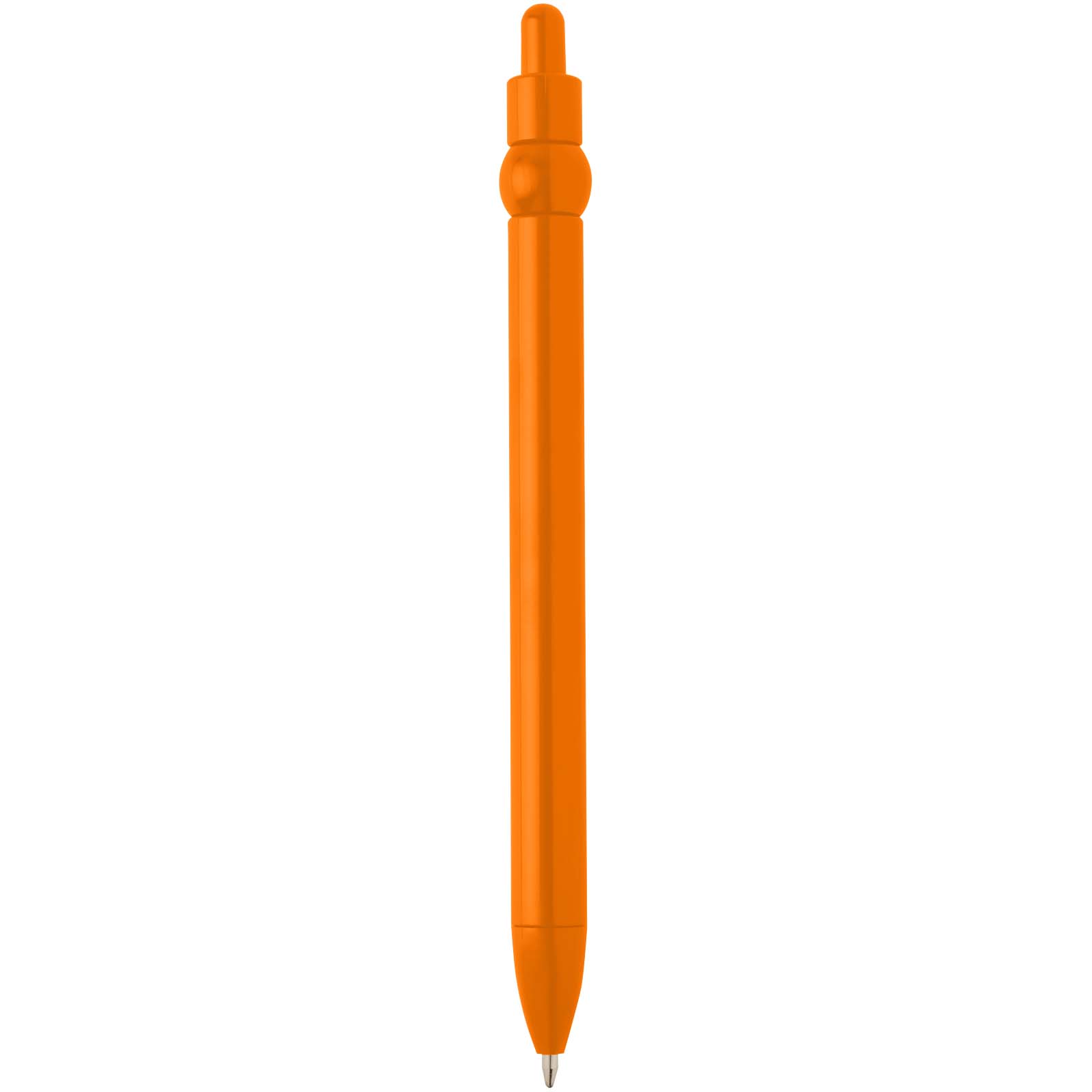 Fidget Kugelschreiber aus recyceltem Kunststoff (schwarze Mine) orange