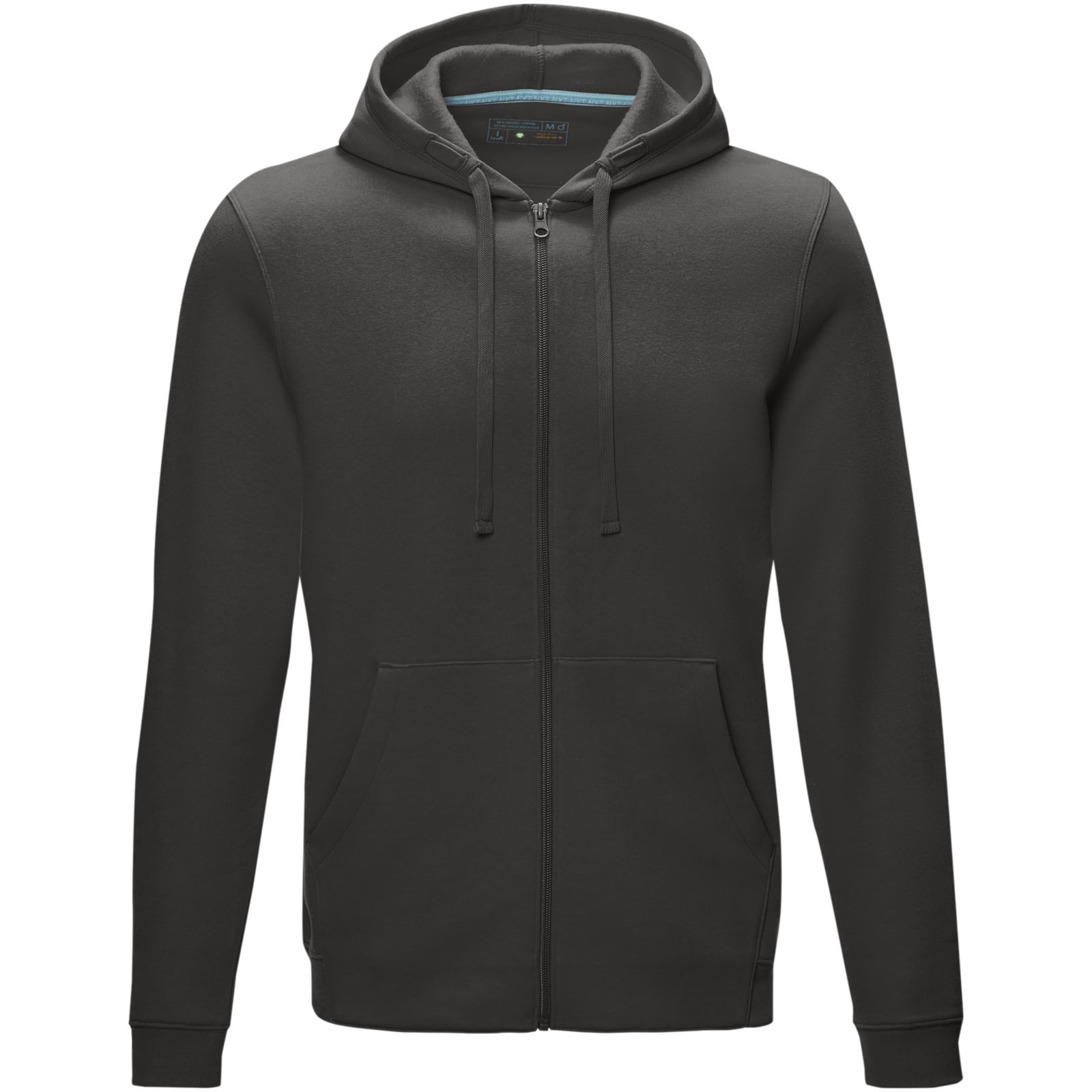 Ruby Hoodie mit durchgehendem Reißverschluss aus Bio-Material für Herren storm grey