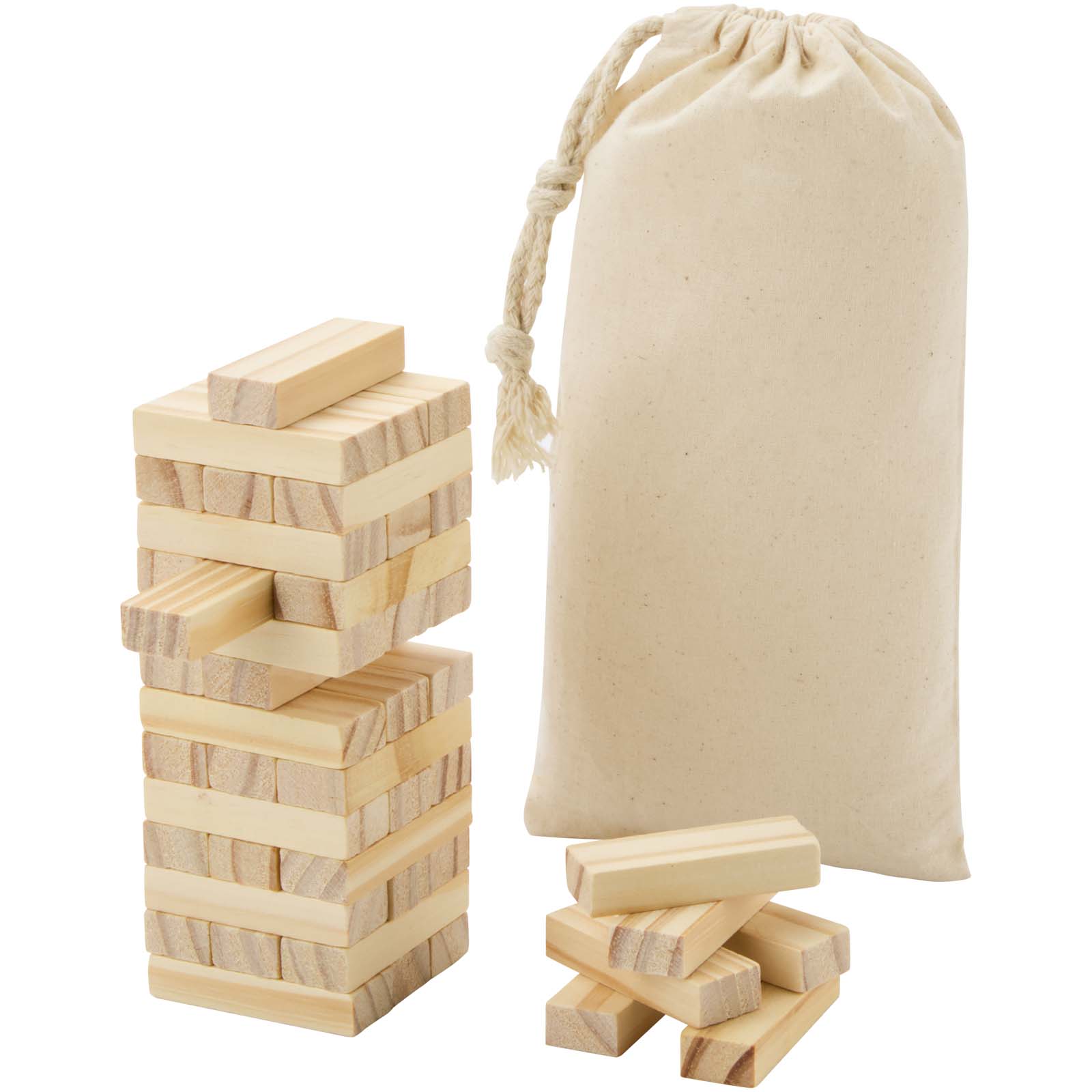 Jumble Wackelturm aus Holz natur