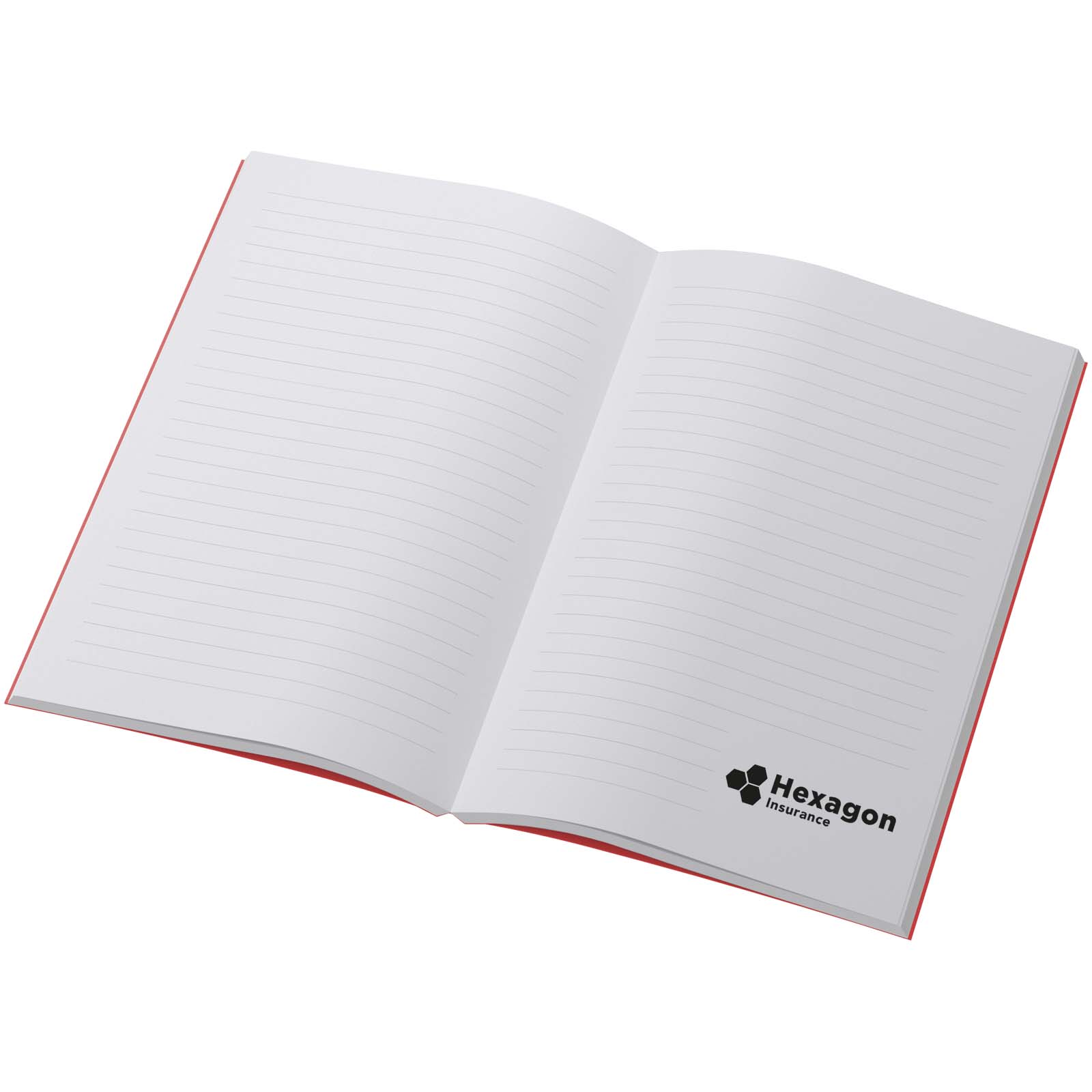 Scribe Plus A5 recyceltes Softcover Notizbuch rot