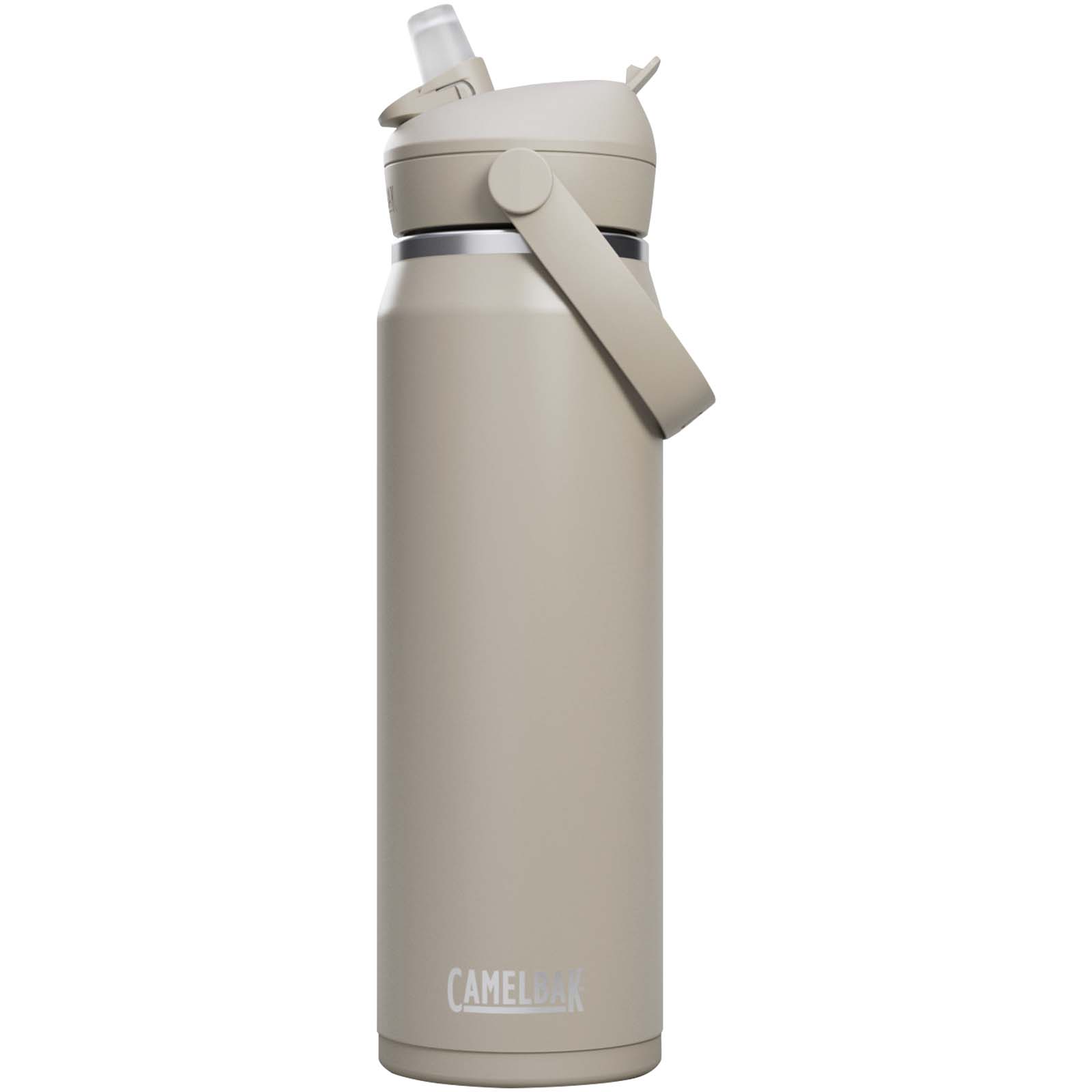 Camelbak® Thrive Flip VSS 740 ml Edelstahl Trinkflasche mit Flip Strohhalm hellgrau