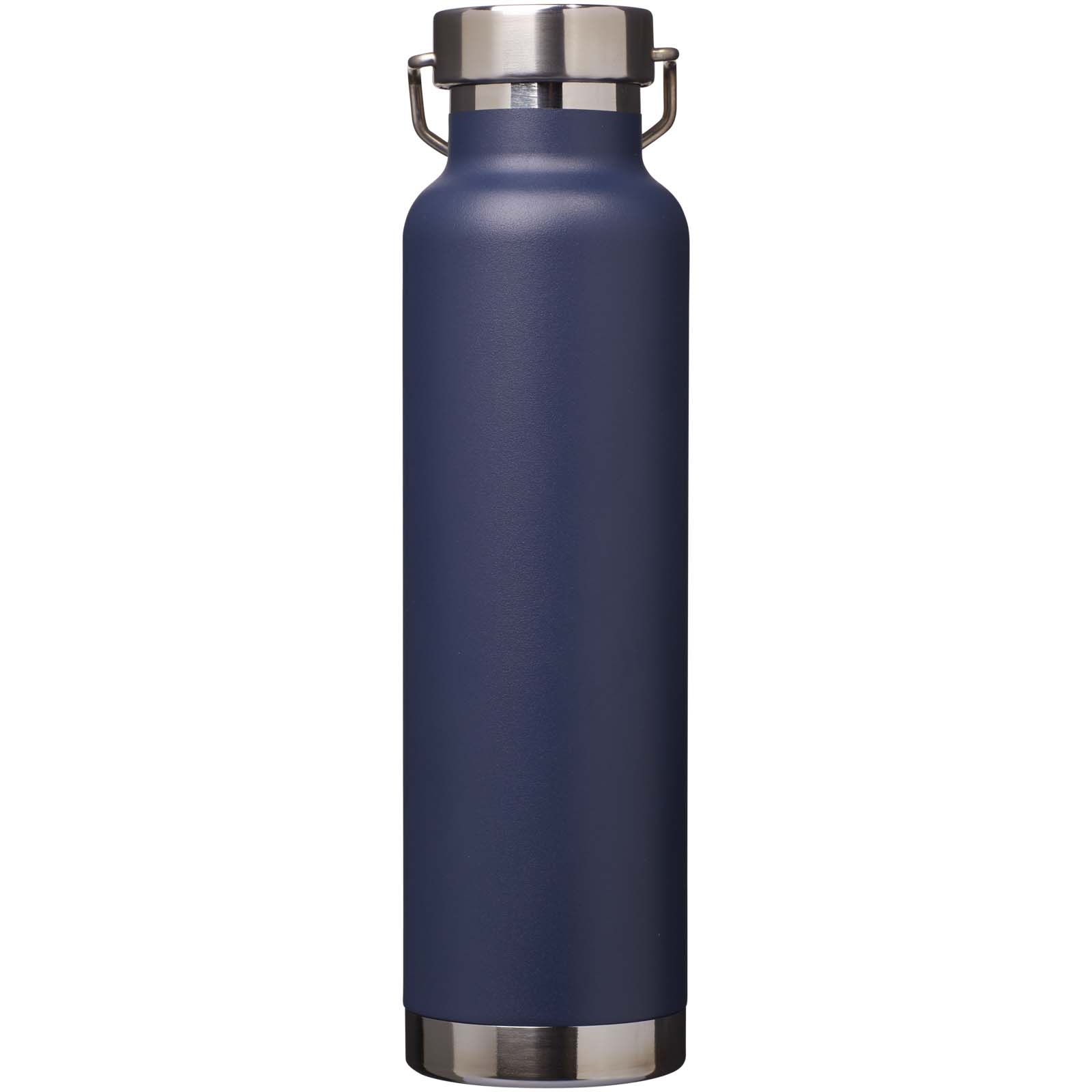 Thor 650 ml RCS-zertifizierte Kupfer-Vakuum Isolierflasche aus recyceltem Edelstahl navy