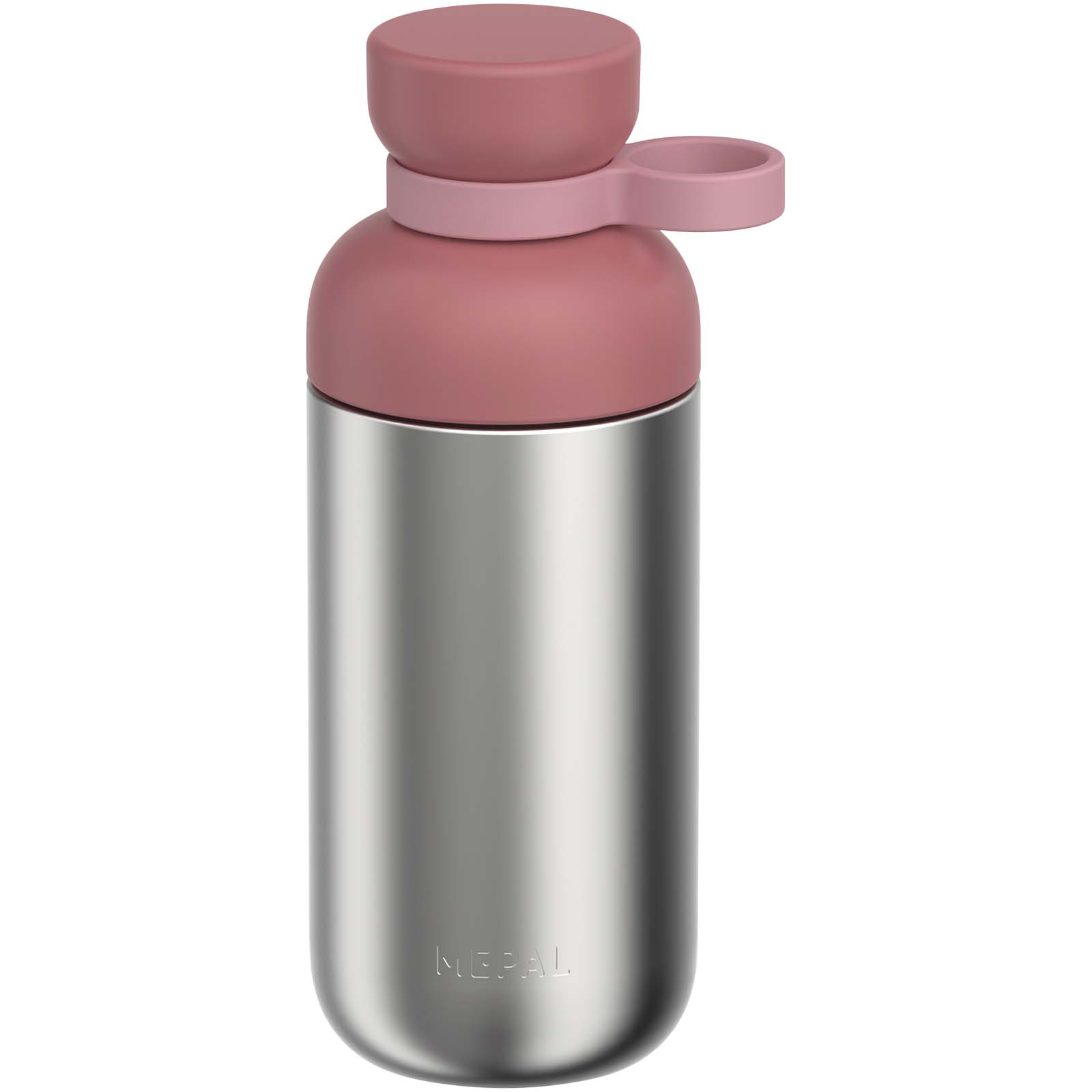 Mepal Vita 500 ml Trinkflasche aus recyceltem Edelstahl (Kohlensäure geeignet) rosa
