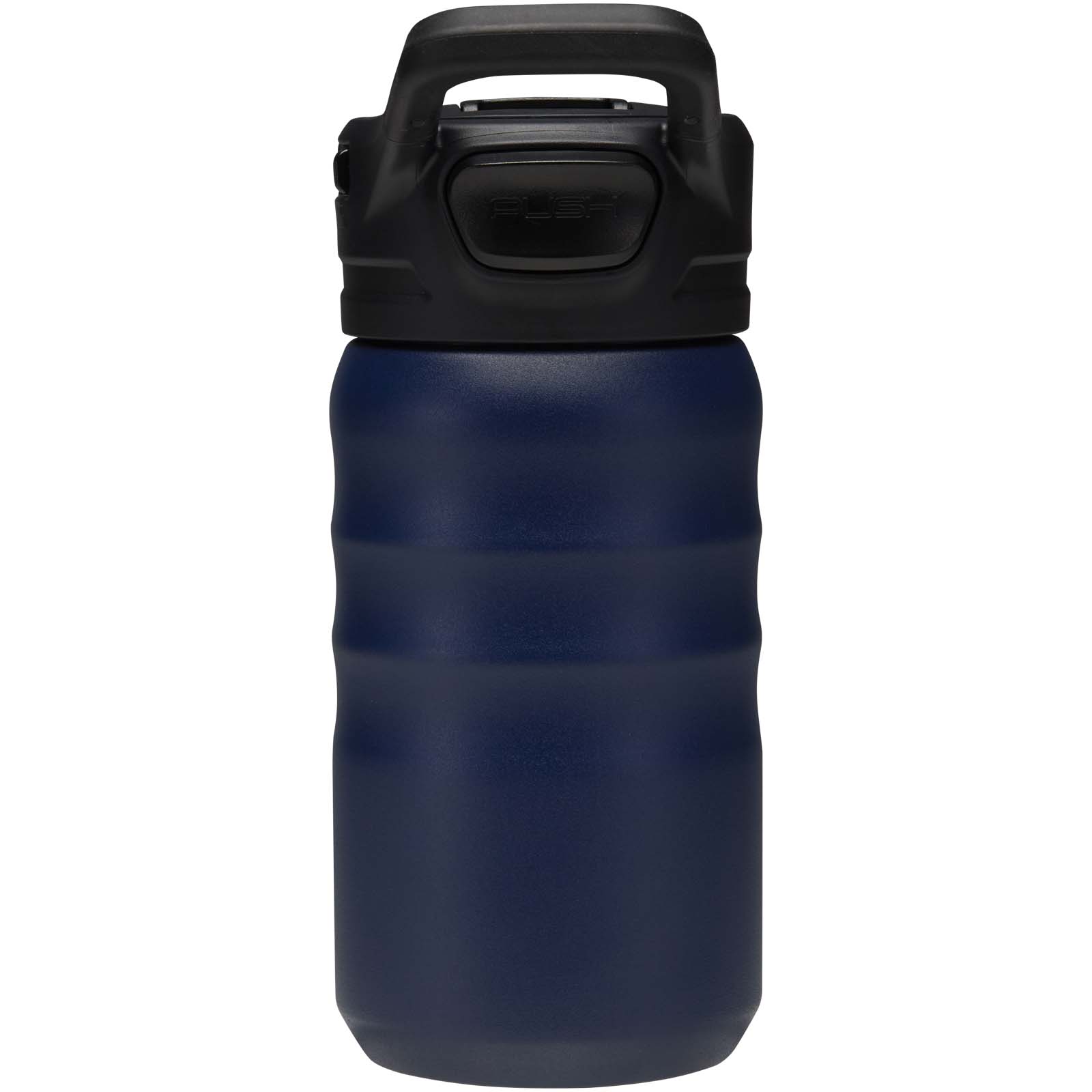 Knox 350 ml RCS Trinkflasche aus recyceltem, doppelwandigem Edelstahl mit Klappstrohhalm navy