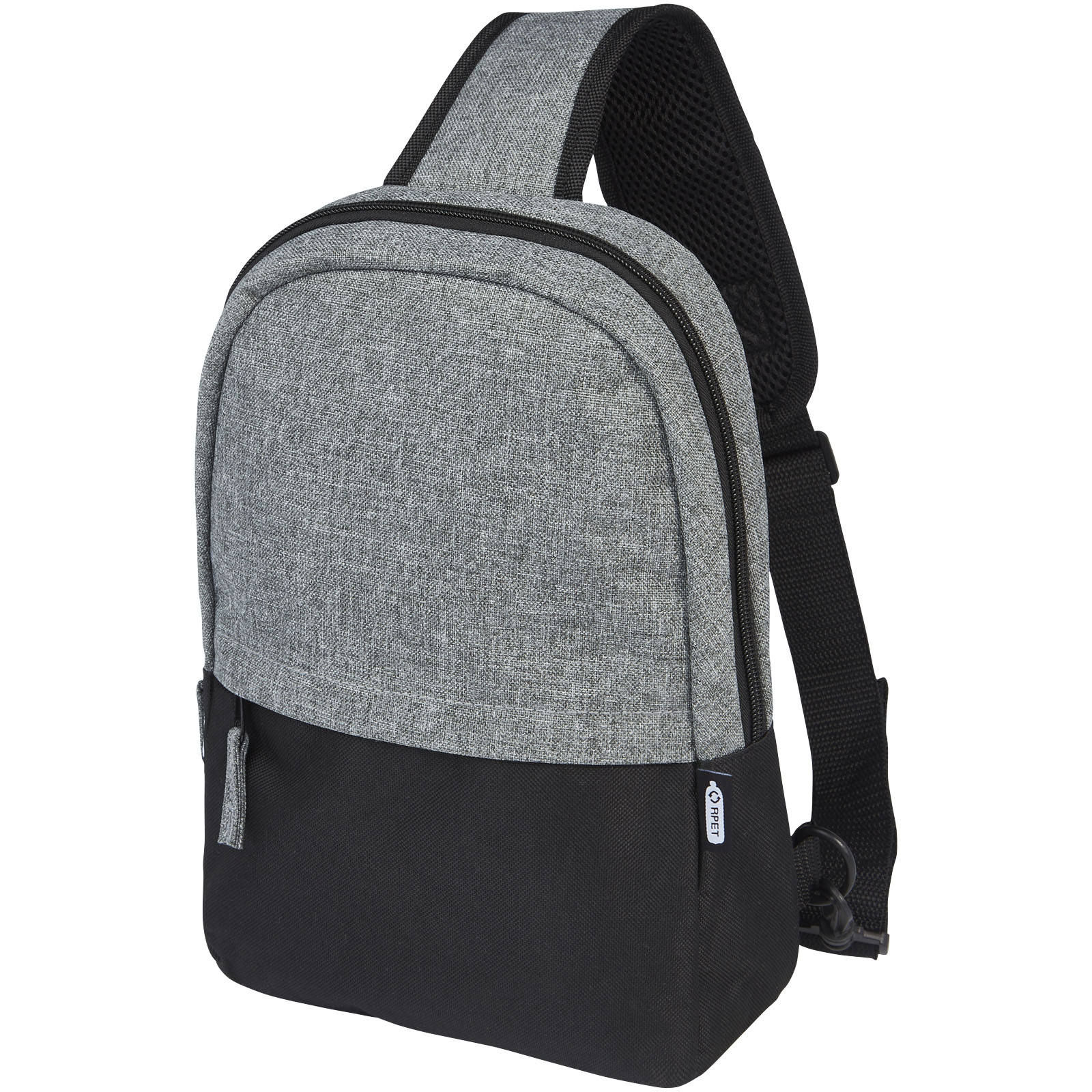 Reclaim GRS recycelte Tragetasche 3,5 L schwarz, heather grau