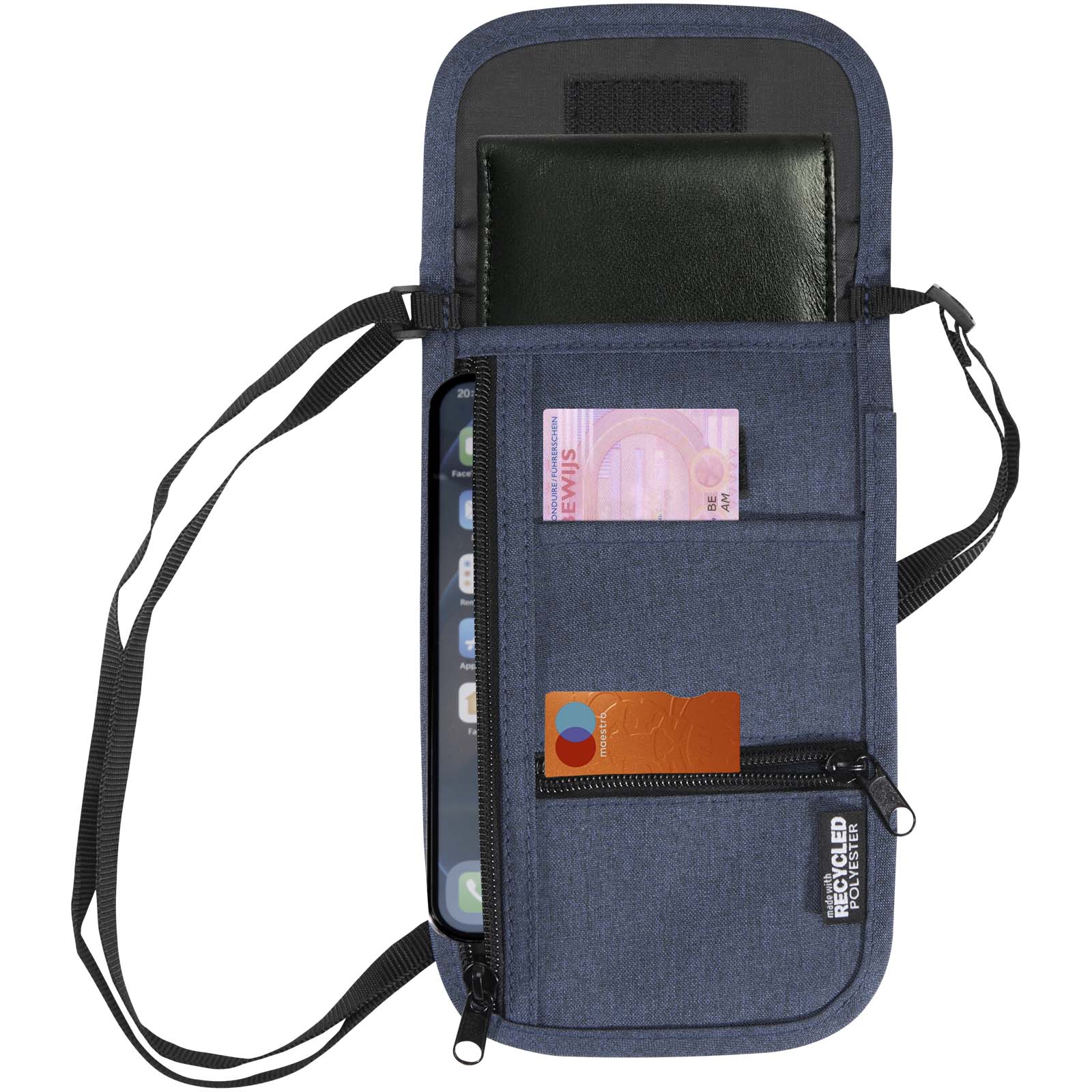 Ross GRS recycelte smarte Reisetasche heather navy