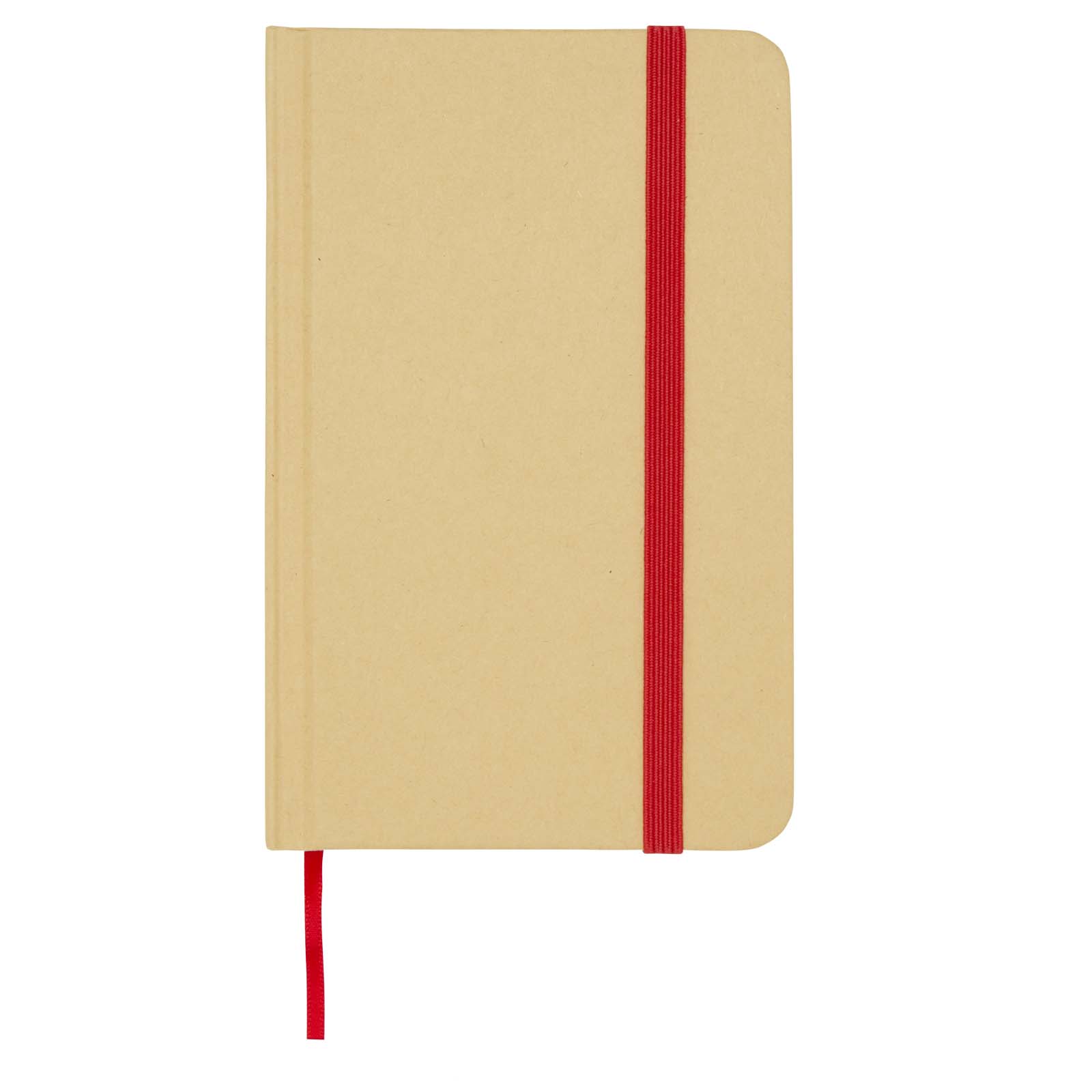 Reed A6 Hardcover Notizbuch, blanko, aus recyceltem Material rot