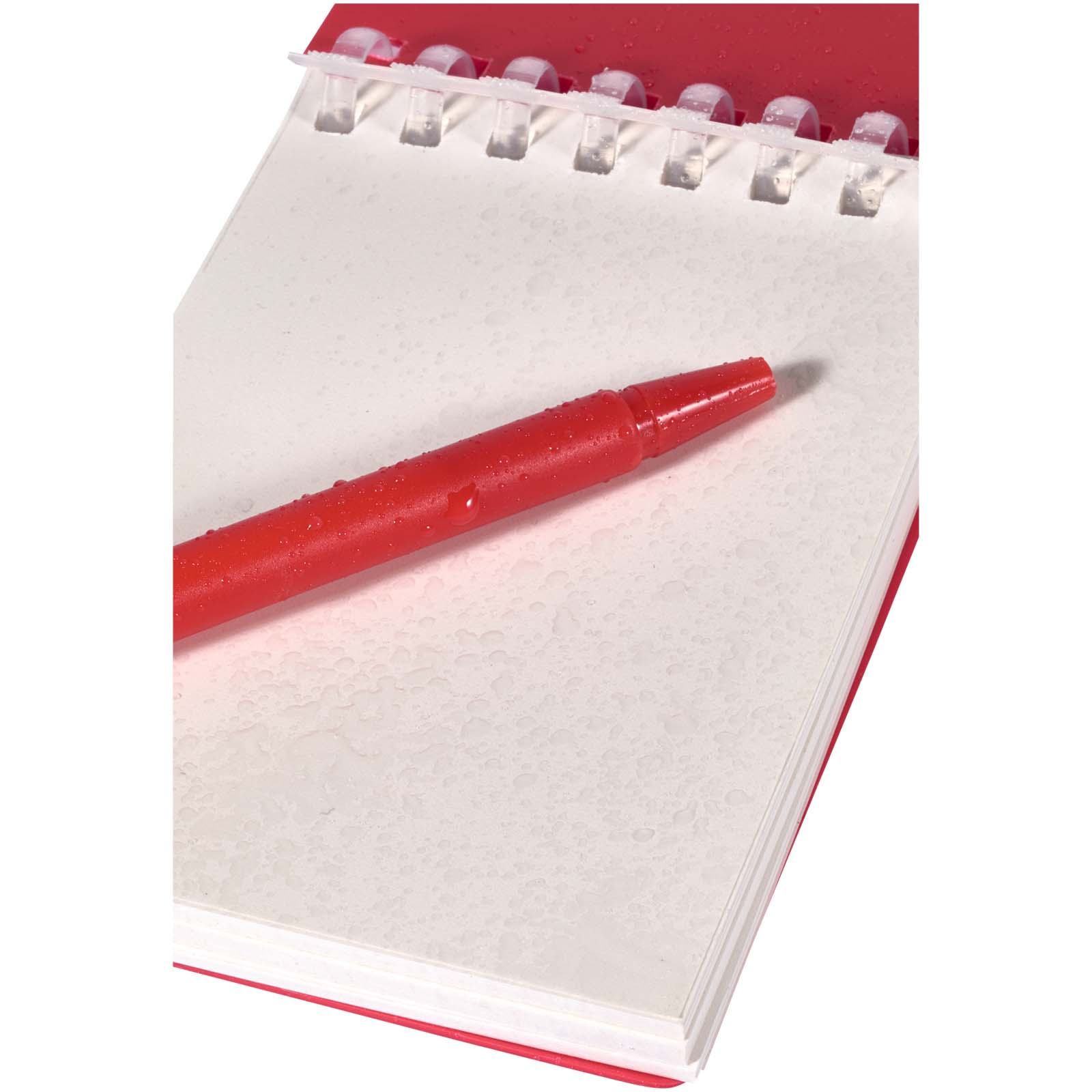 Lig Mini Recyceltes Outdoor-Softcover Notizbuch und Kugelschreiber Set (schwarze Mine) rot
