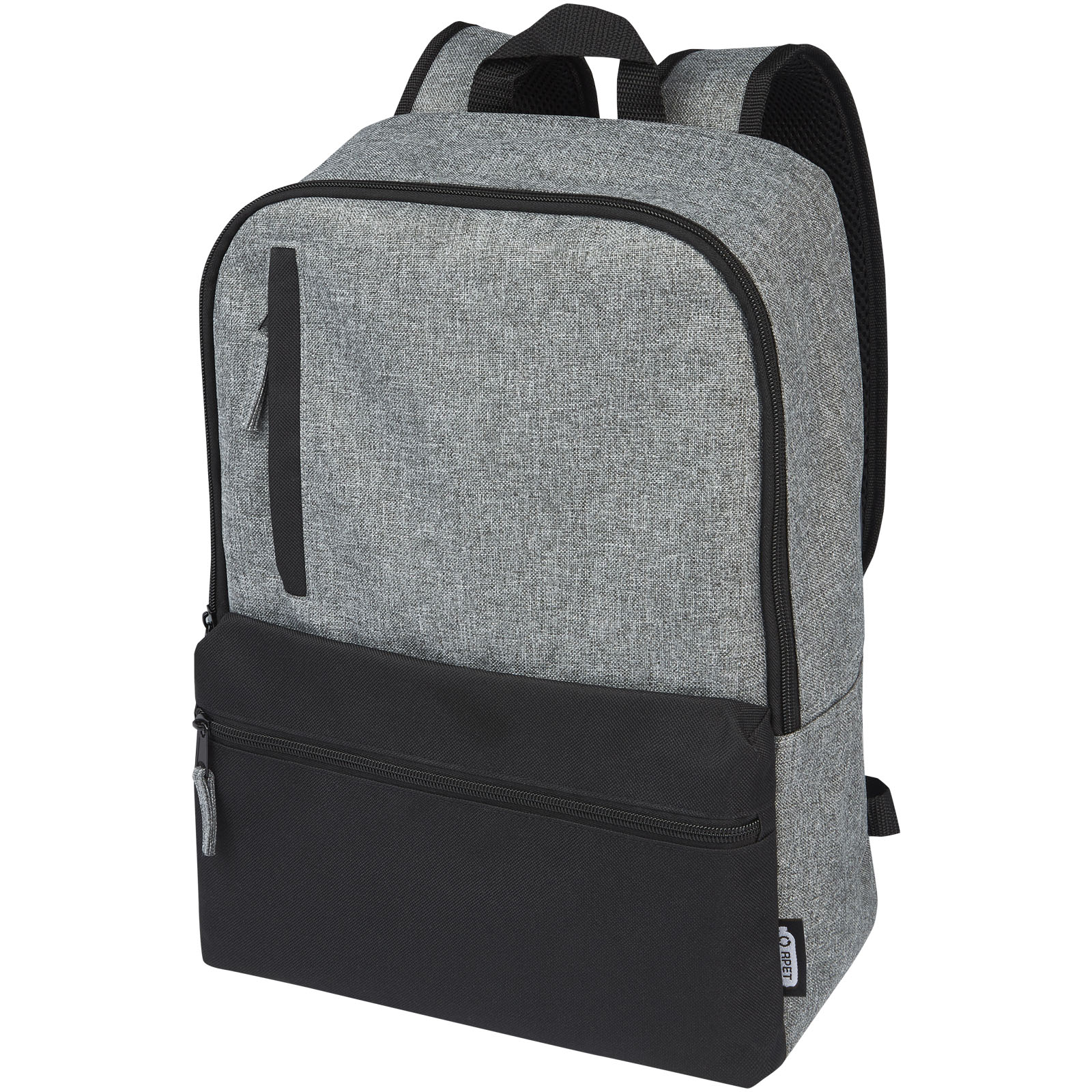 Reclaim 15" GRS recycelter Laptop Rucksack 14 L schwarz, heather grau