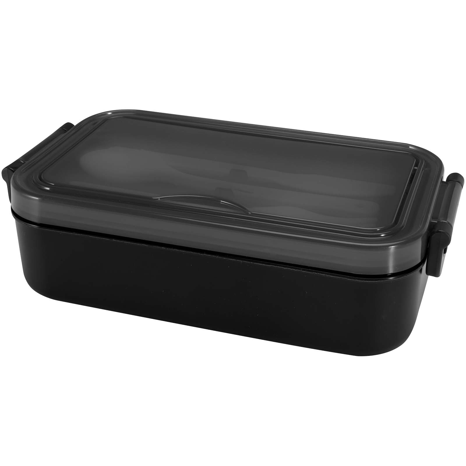 Snappy 1000 ml Lunchbox und Besteckset schwarz