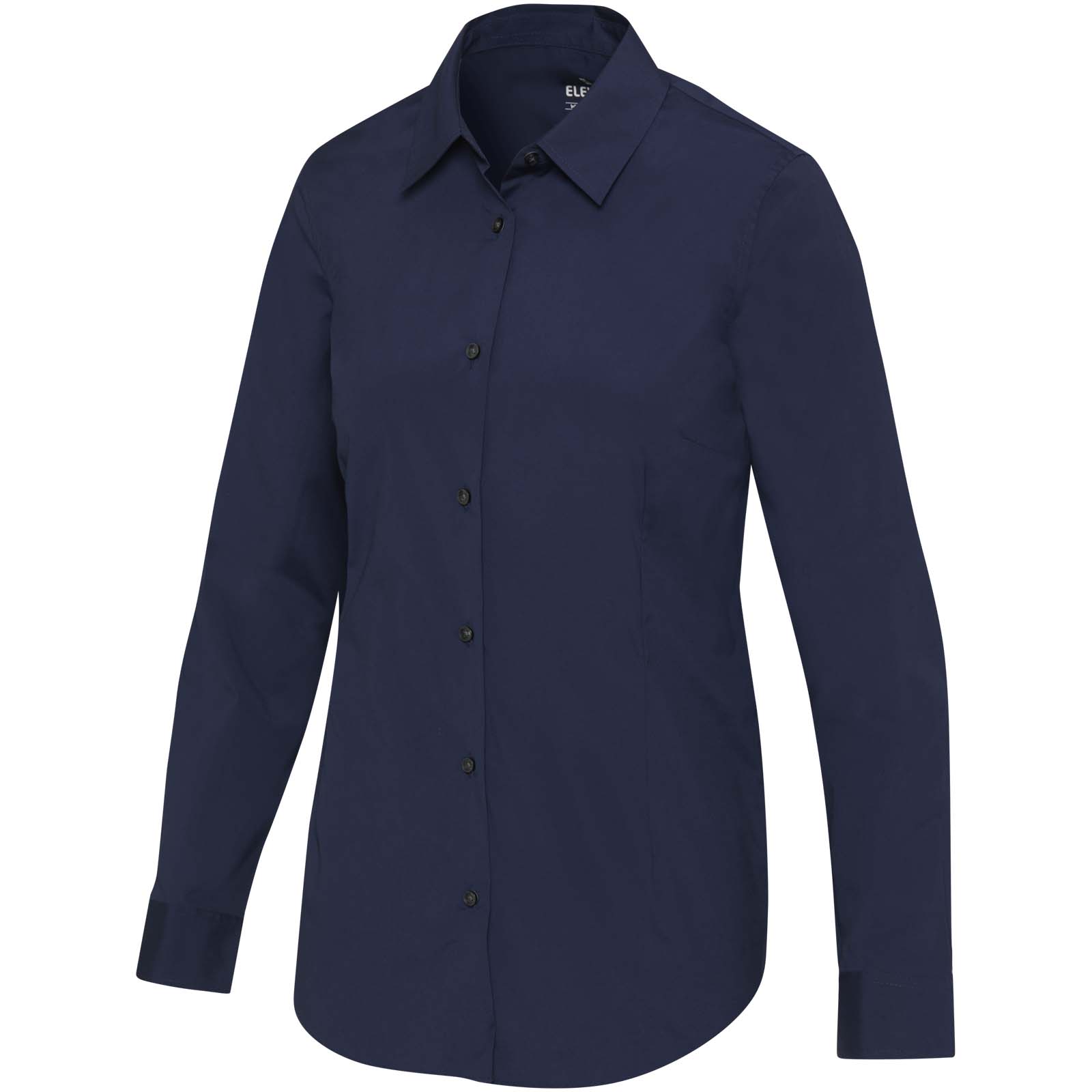 Carnelian 133 g/m² Popeline Bluse marineblau