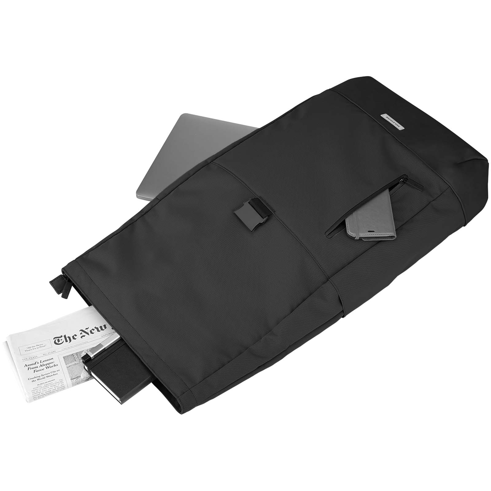 Moleskine Metro Rolltop Rucksack schwarz
