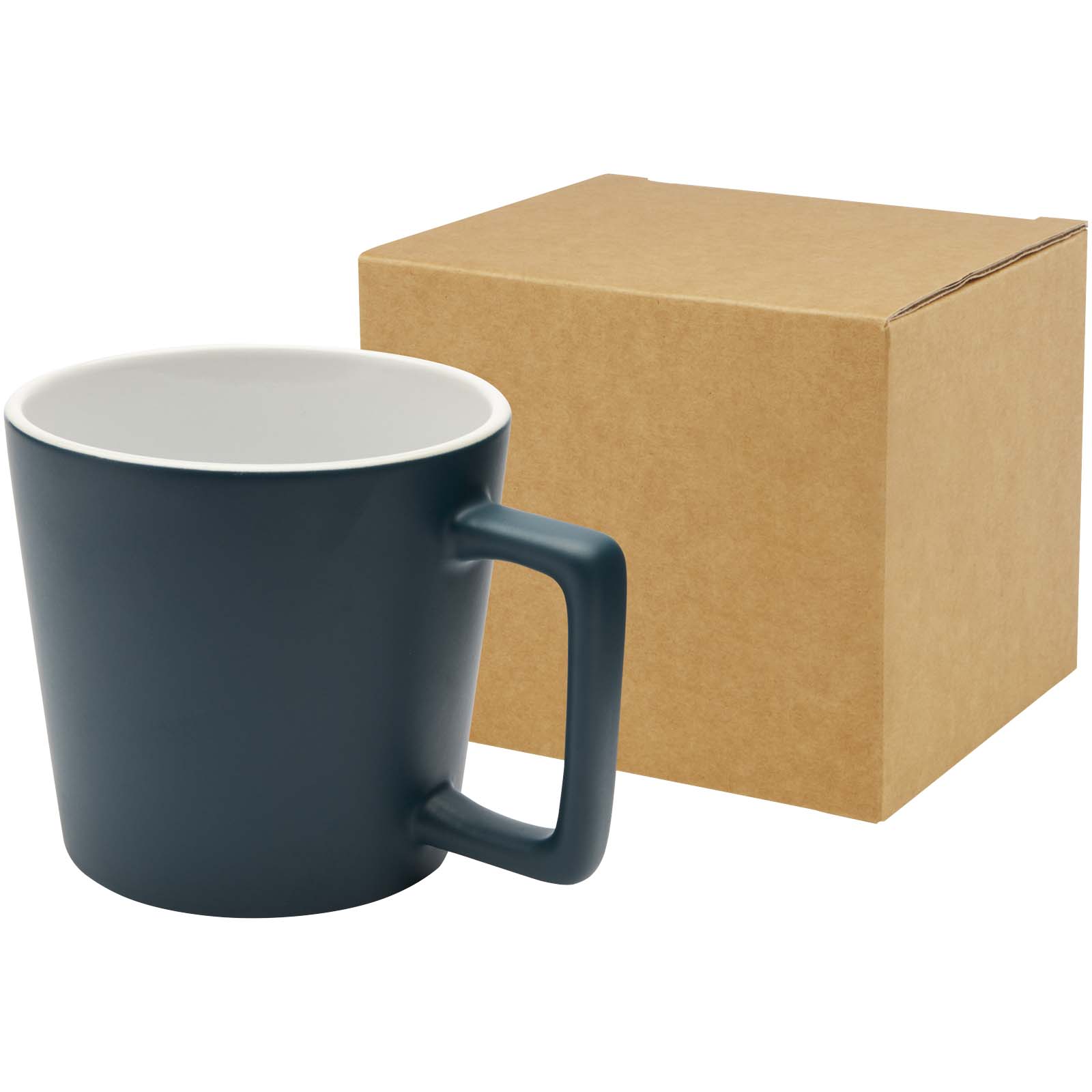 Cali 370 ml Keramiktasse mit matter Oberfläche tiefseeblau
