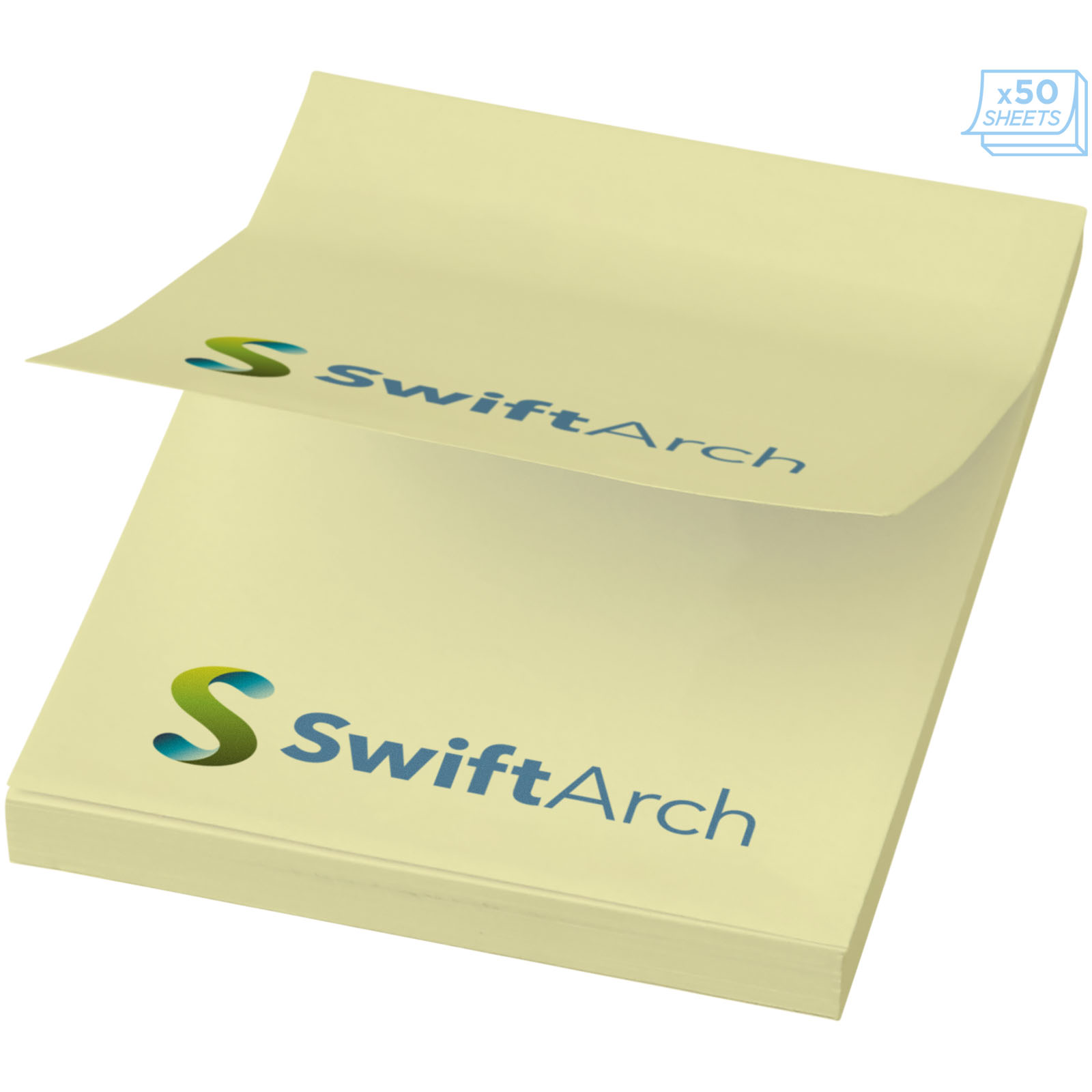 Sticky-Mate® Haftnotizen 50 x 75 mm hellgelb