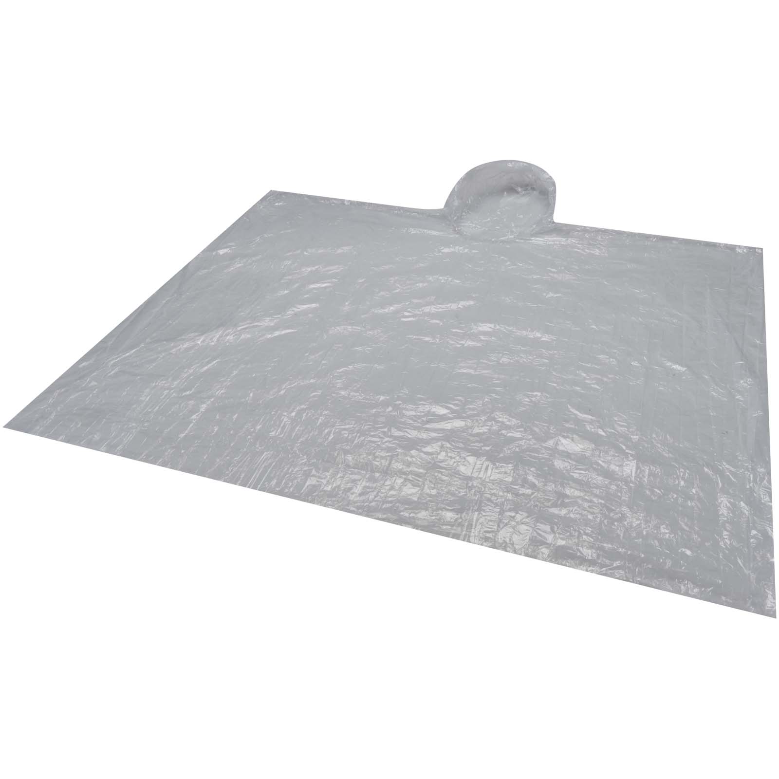 Fog Poncho in rundem Kunststoffbehälter mit Karabinerhaken weiss