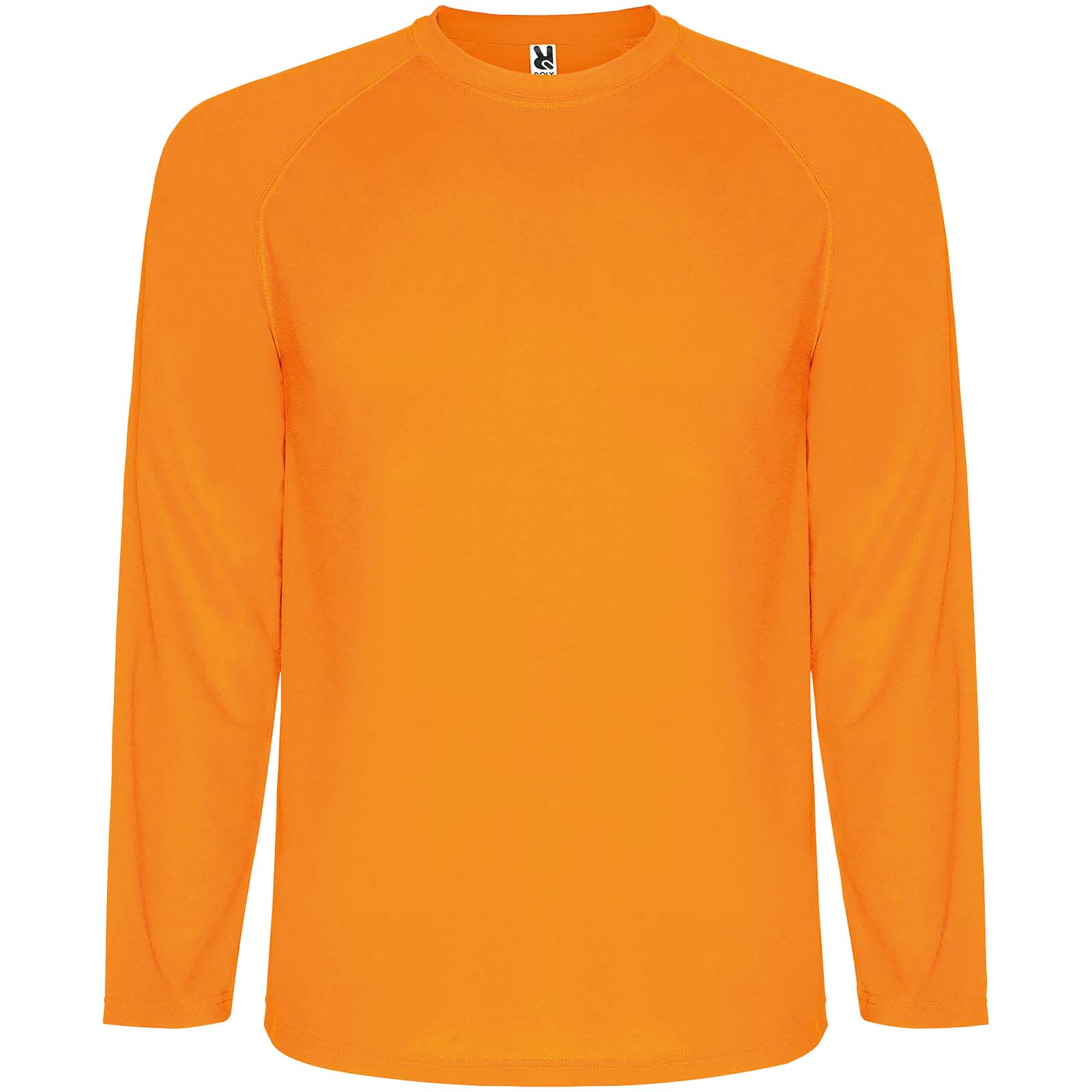 Montecarlo 150 g/m² Langarm Sport-Shirt für Männer fluororange