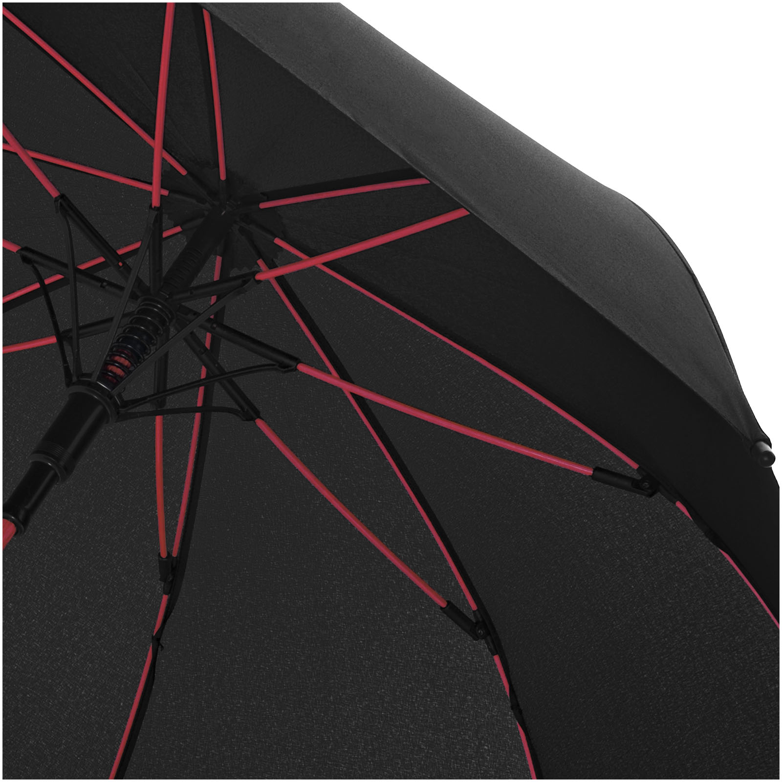 Stark 23" Automatik-Sturmschirm rot, schwarz