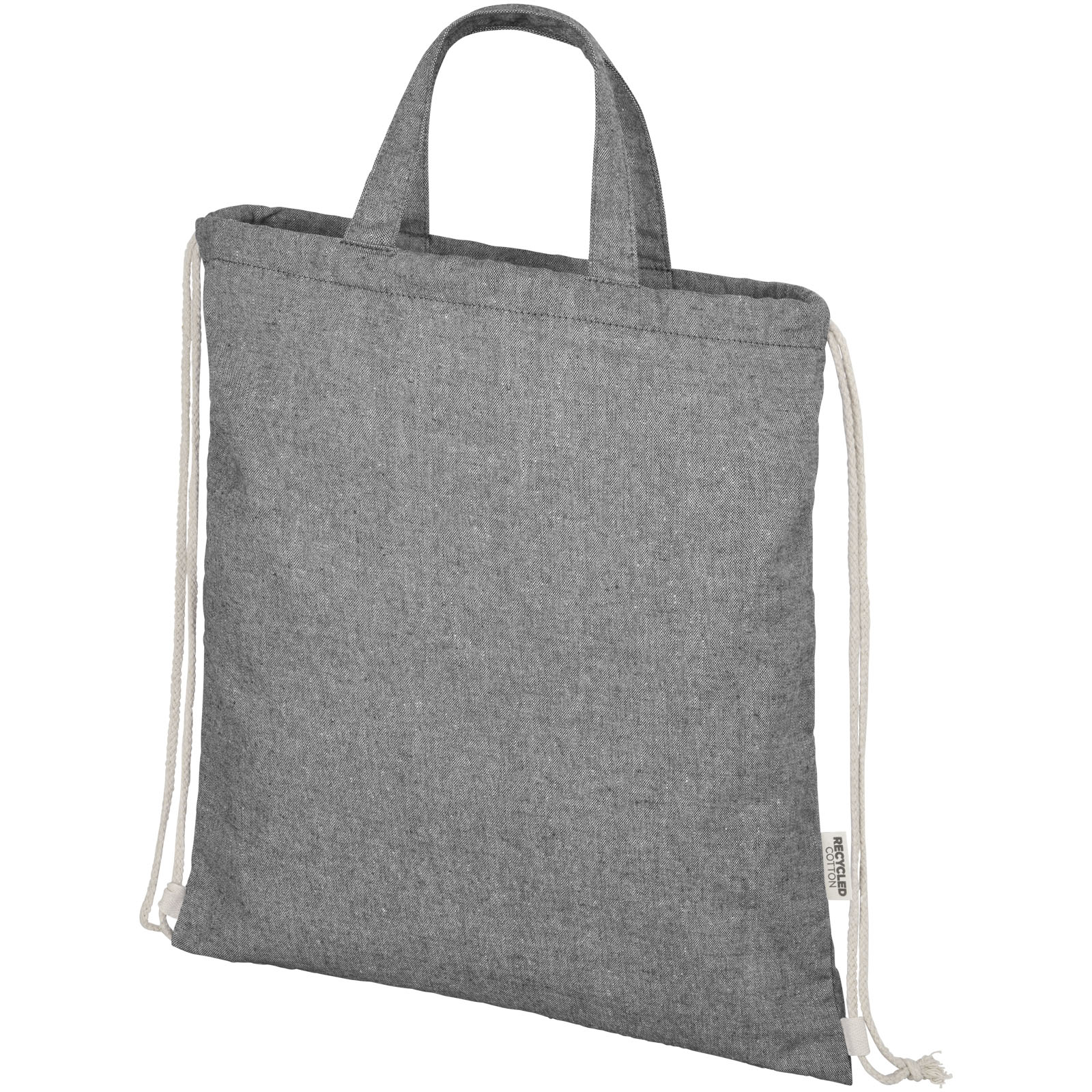 Pheebs 150 g/m² Aware™ recycelter Turnbeutel heather schwarz