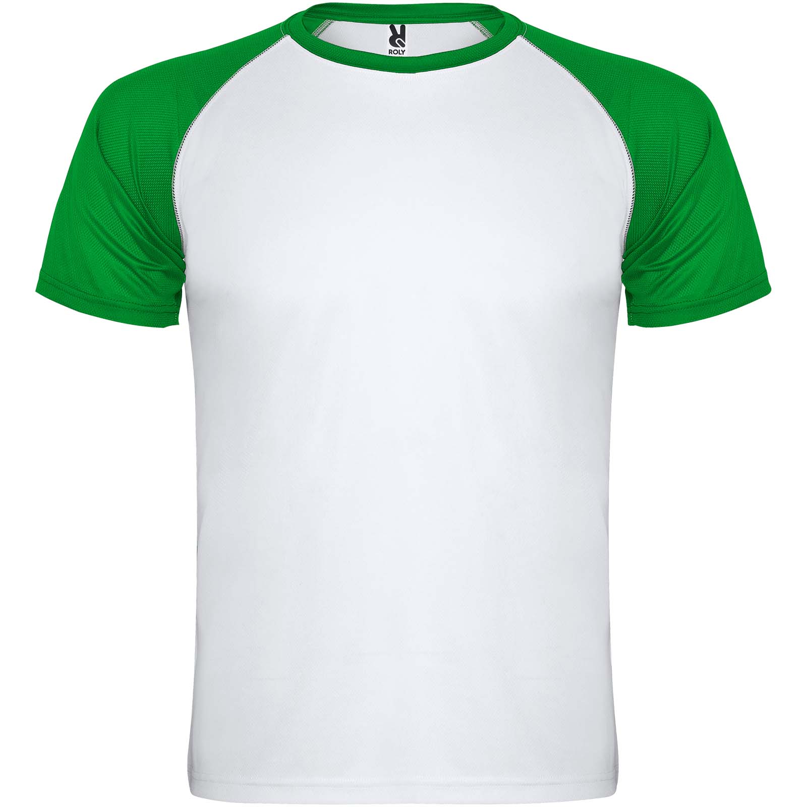 Indianapolis 140 g/m² T-Shirt Unisex aus recyceltem Material weiss, farngrün