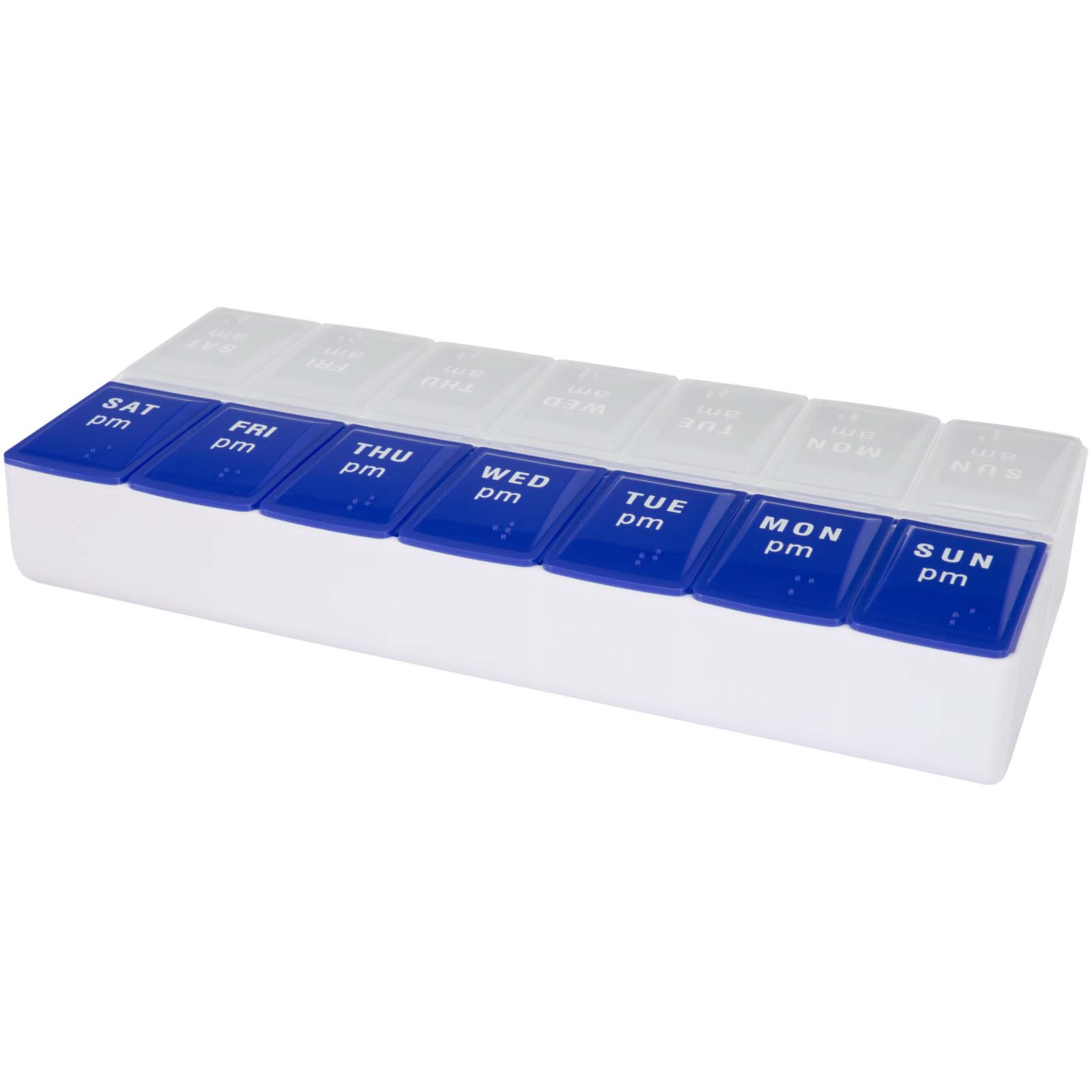Cycle 7 Tage Tabletten Box für morgens und abends blau