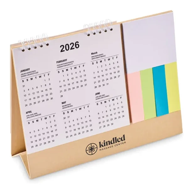 Tischkalender mit Memoblock