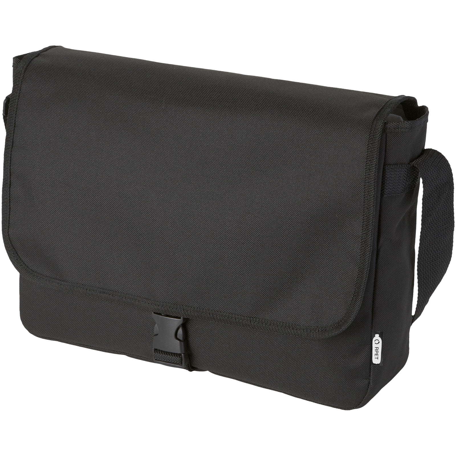 Retrend RPET Schultertasche 6L schwarz