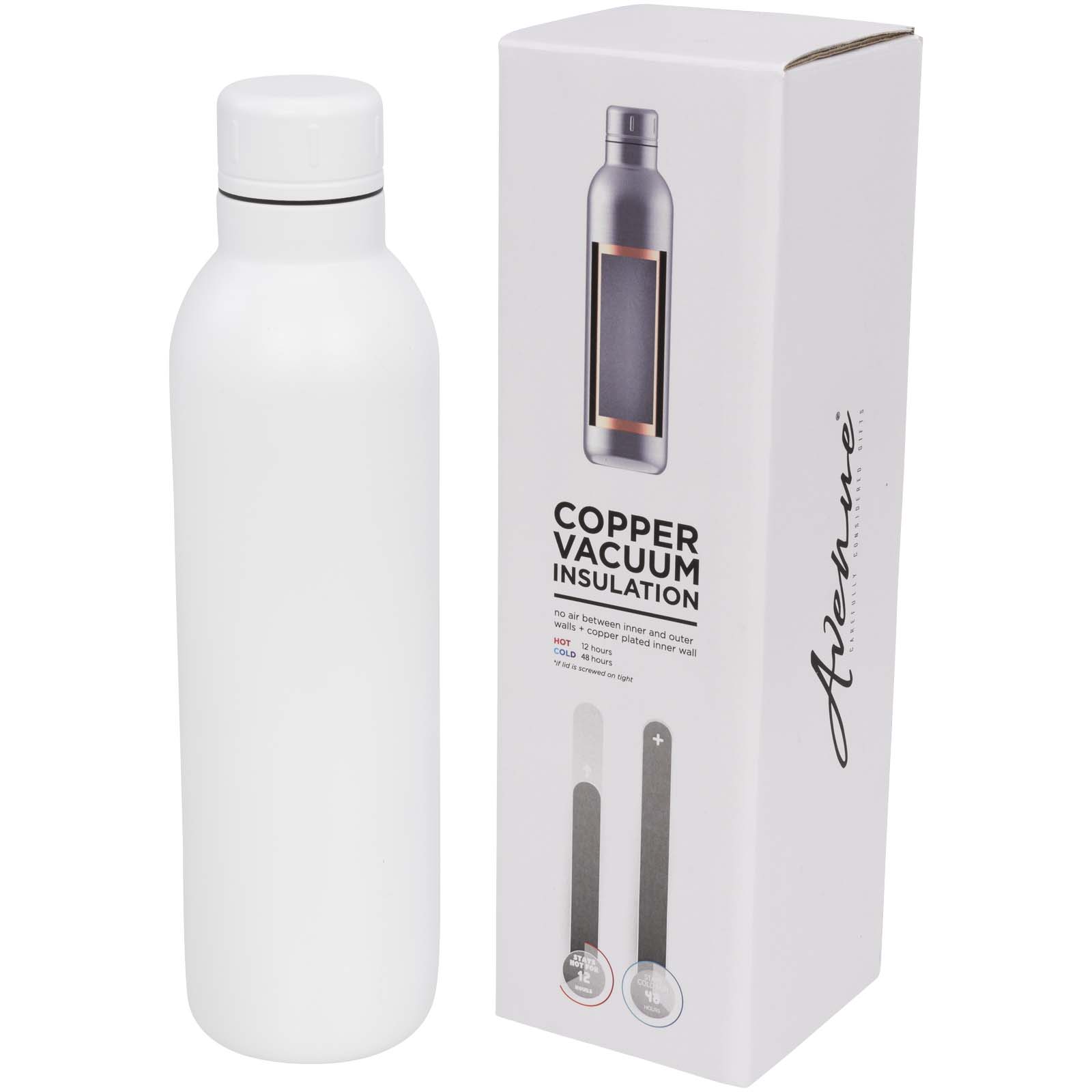 Odin 510 ml Kupfer-Vakuum Isolierflasche weiss