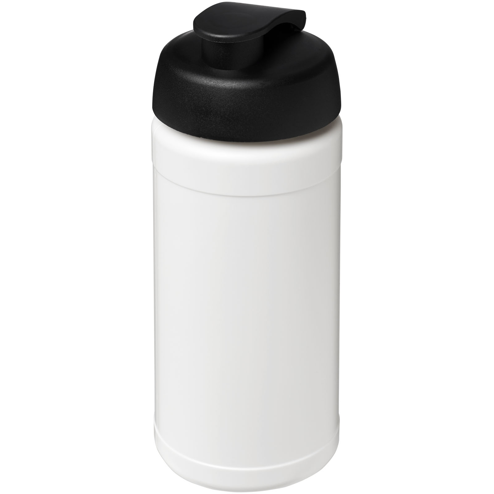 Baseline® Plus 500 ml Sportflasche mit Klappdeckel weiss, schwarz