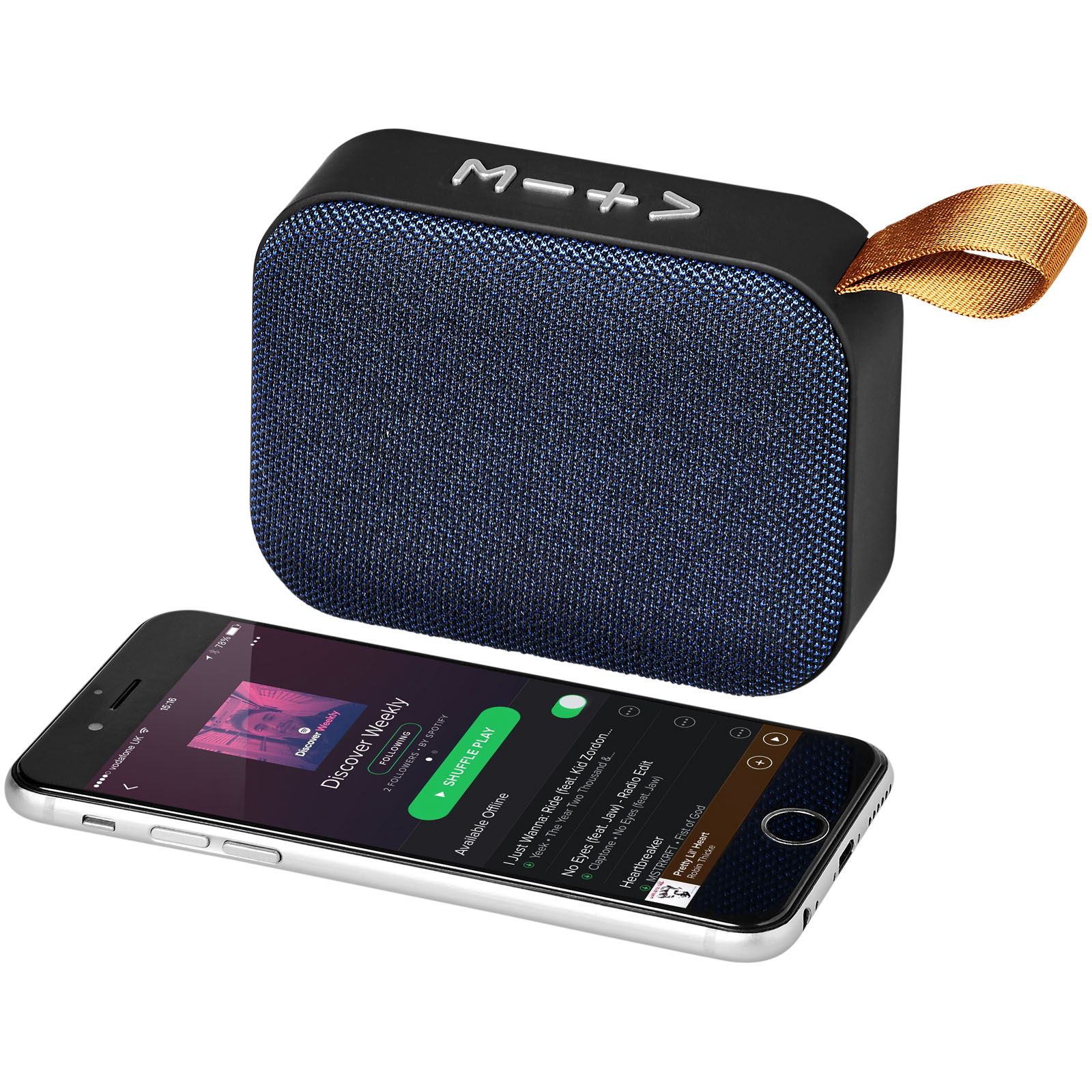 Fashion Stoff Bluetooth®-Lautsprecher royalblau