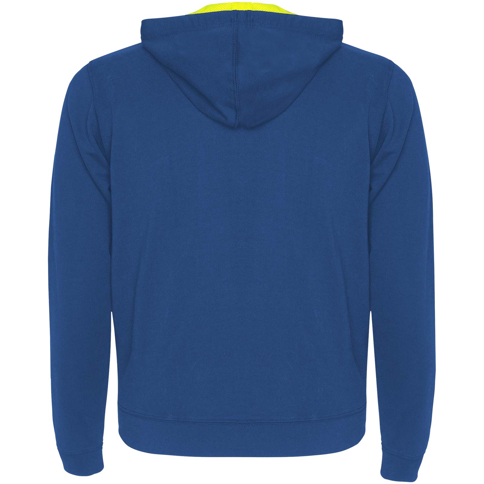 Fuji Kaputzensweatjacke Unisex royalblau, fluorgelb