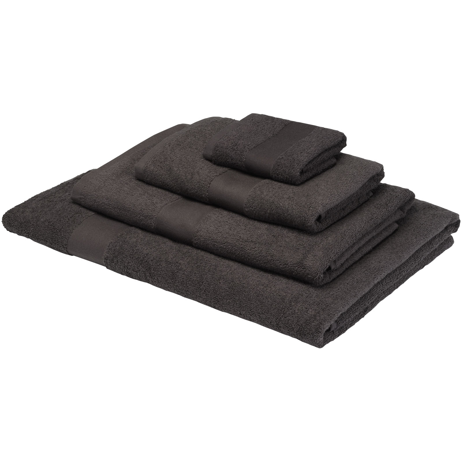 Charlotte 450 g/m² Baumwollhandtuch 50 x 100 cm anthrazit
